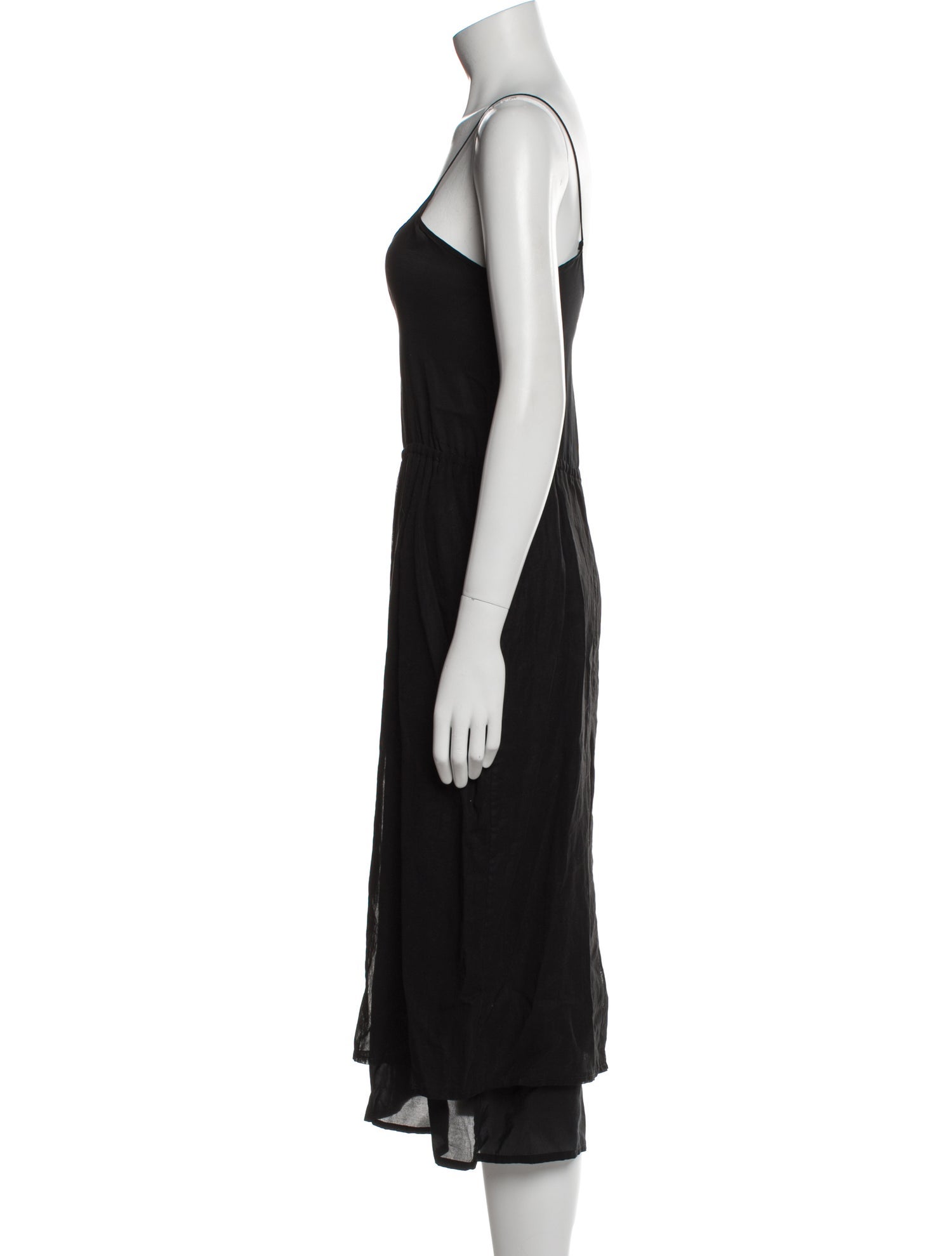 La Garçonne Moderne Square Neckline Midi Length Dress