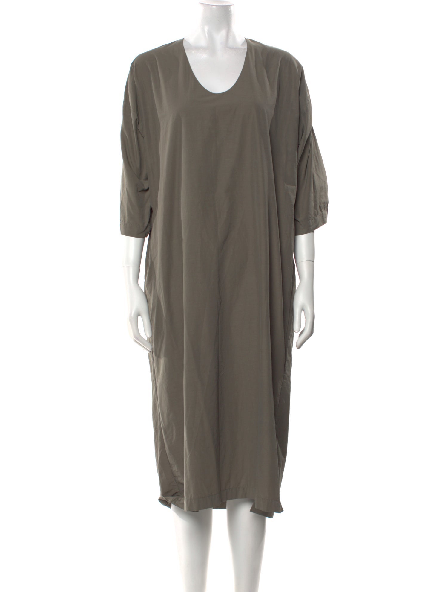 La Garçonne Moderne Scoop Neck Midi Length Dress