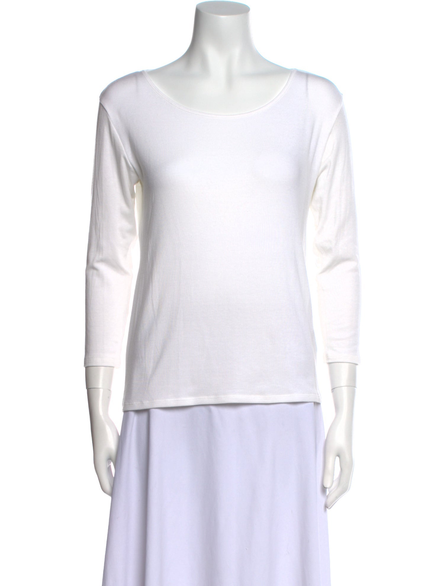 La Garçonne Moderne Bateau Neckline Three-Quarter Sleeve T-Shirt