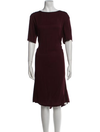 La Garçonne Moderne Bateau Neckline Midi Length Dress