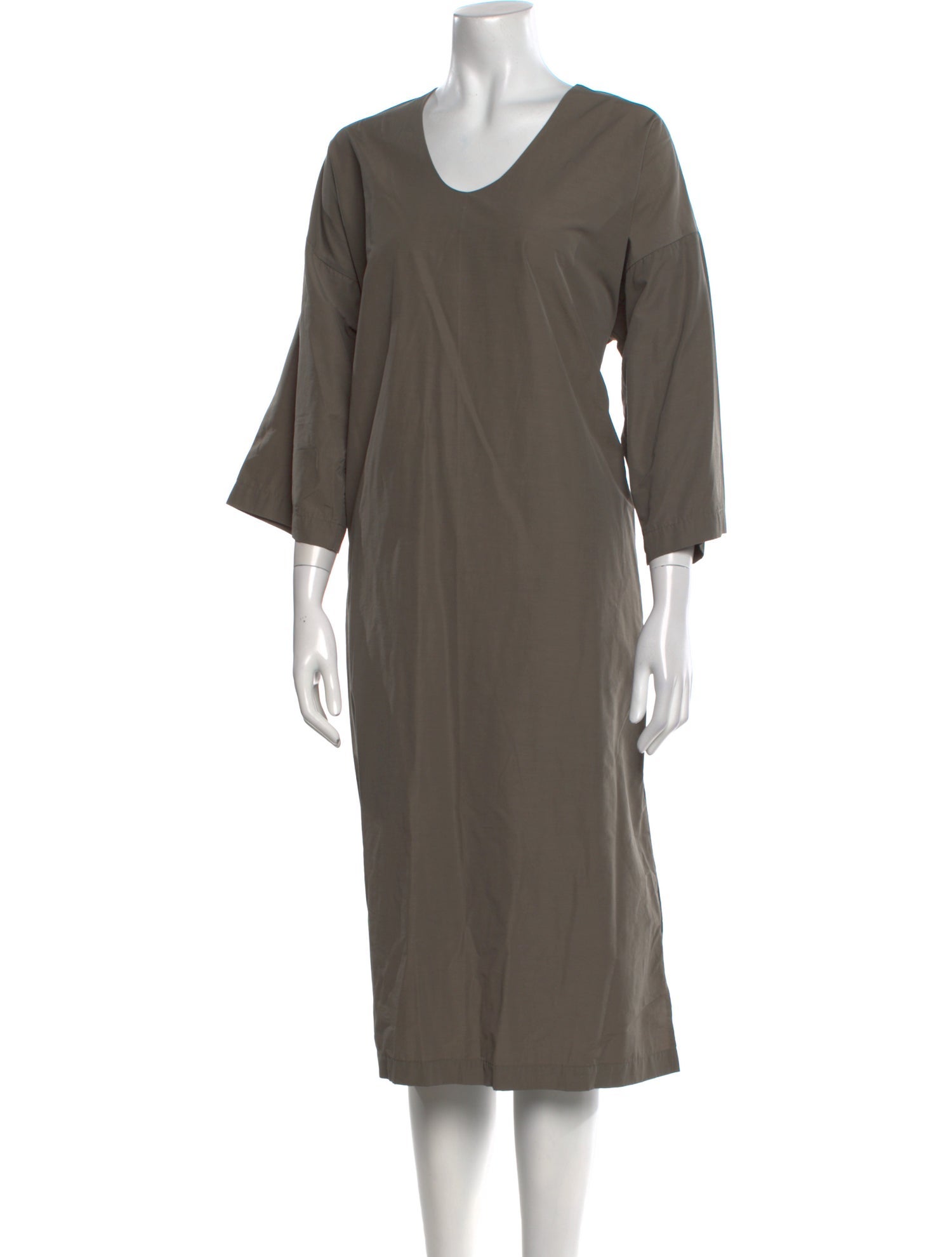 La Garçonne Moderne Scoop Neck Midi Length Dress