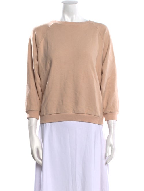 La Garçonne Moderne Bateau Neckline Three-Quarter Sleeve Sweatshirt