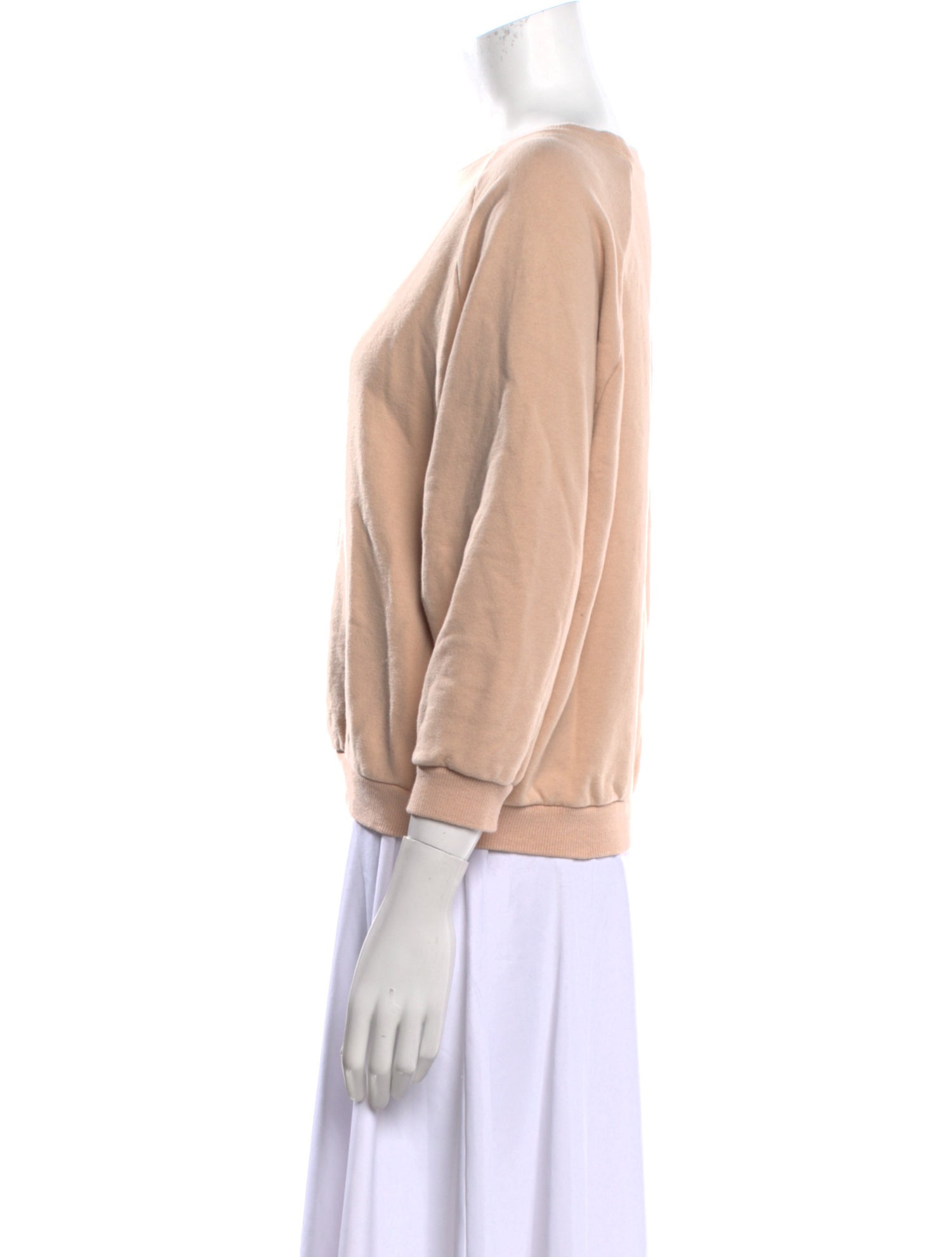 La Garçonne Moderne Bateau Neckline Three-Quarter Sleeve Sweatshirt