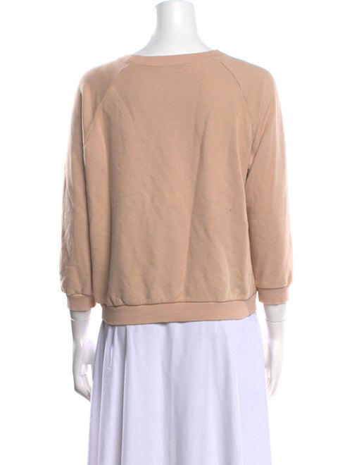 La Garçonne Moderne Bateau Neckline Three-Quarter Sleeve Sweatshirt