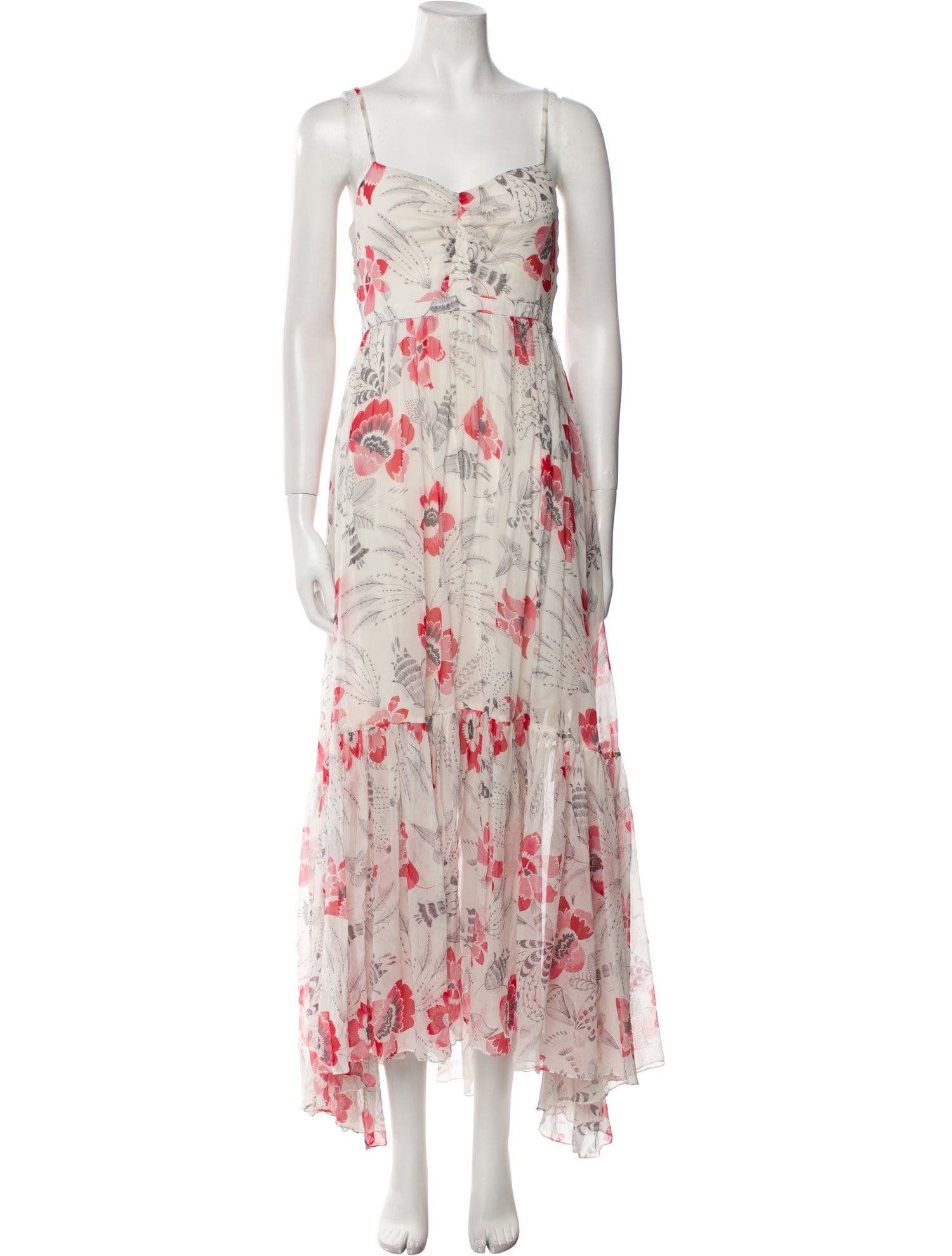 Laura Garcia Collection Floral Print Long Dress