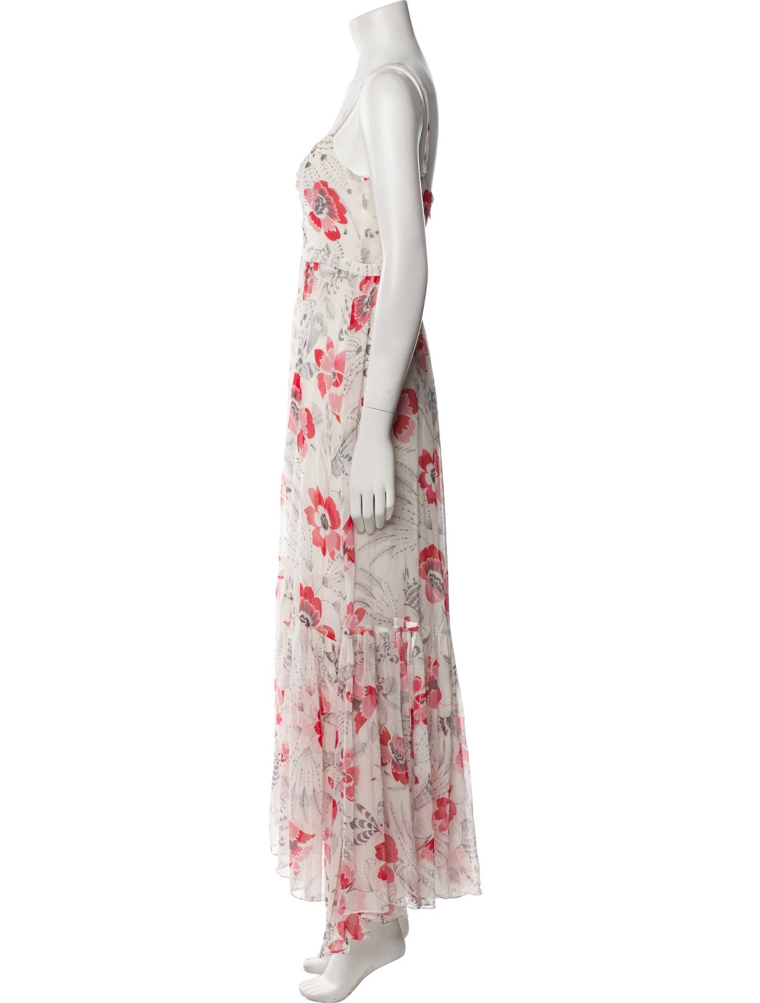 Laura Garcia Collection Floral Print Long Dress
