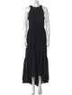 Laura Garcia Collection Crew Neck Long Dress