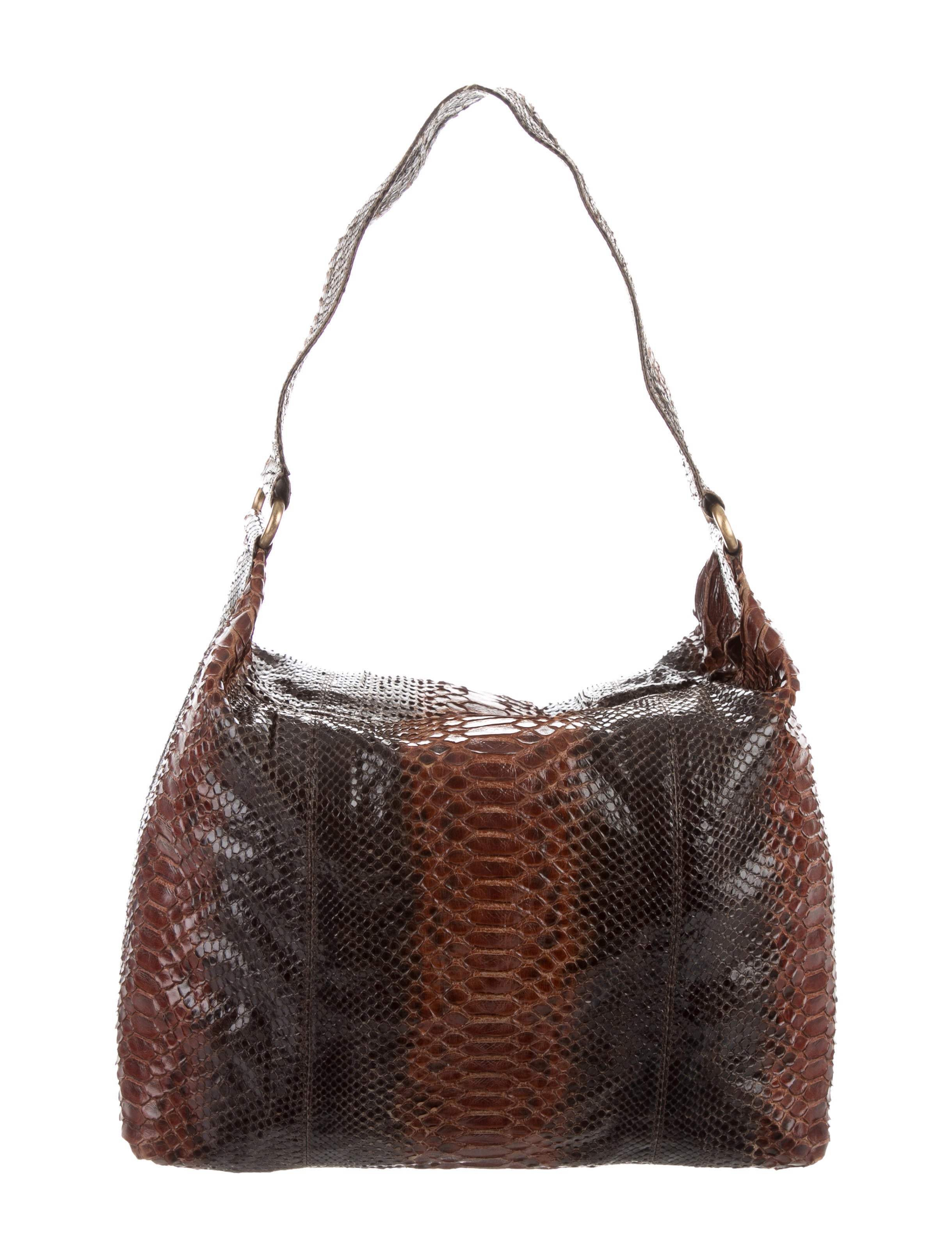 Lai Python Shoulder Bag Handbags Wlaih20013 The Realreal Python Shoulder Bag