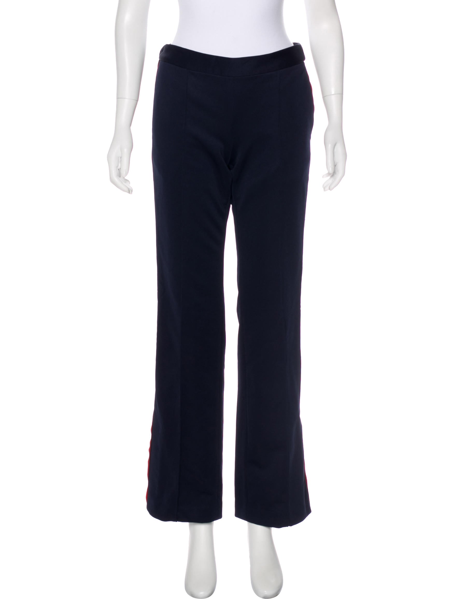 mid rise track pants