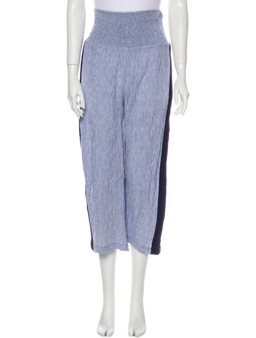 La Ligne Striped Wide Leg Pants Blue