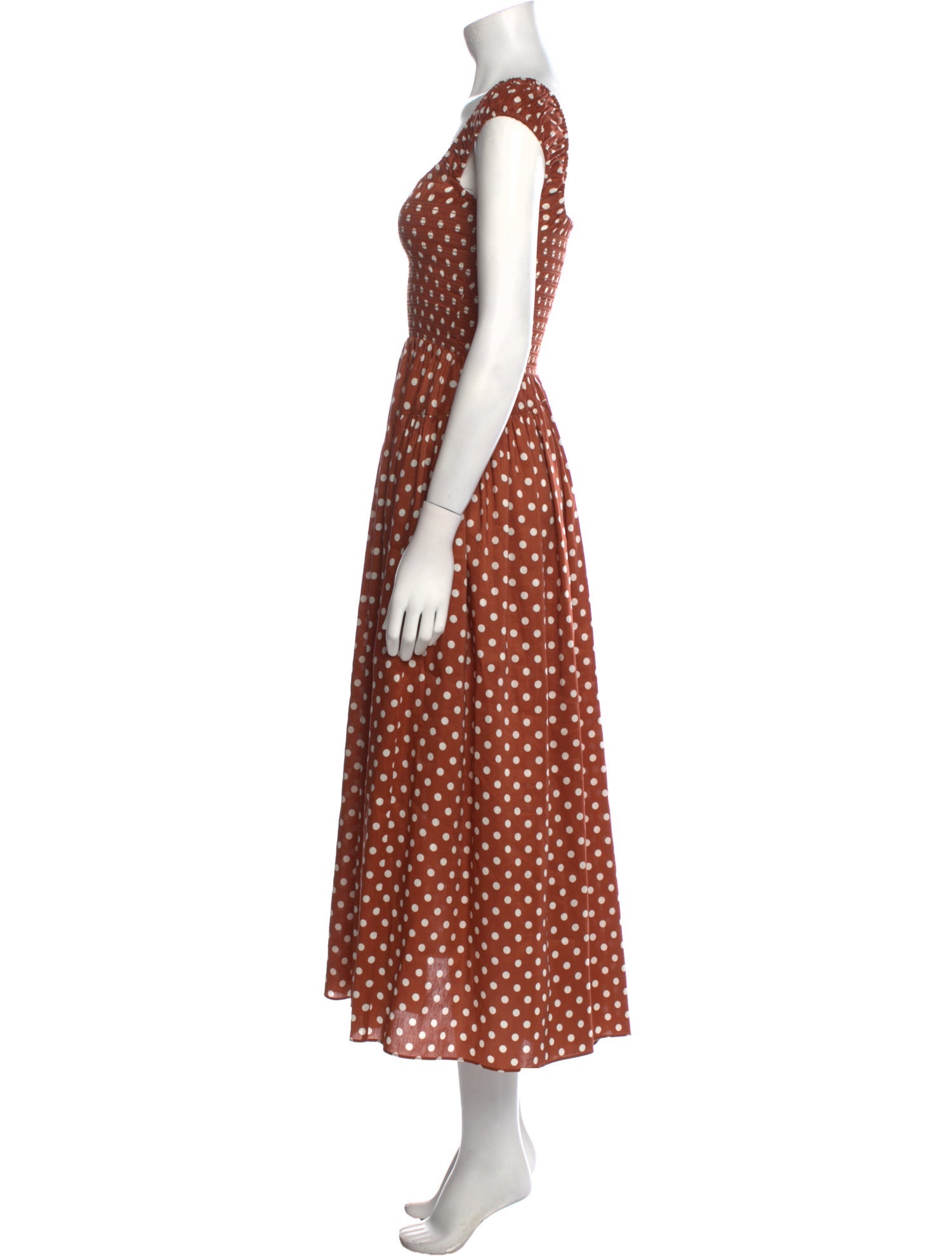 La Ligne Polka Dot Print Long Dress - Brown Dresses, Clothing - WLALI36039 | The RealReal La Ligne Polka Dot Print Long Dress - Brown Dresses, Clothing - WLALI36039 | The RealReal