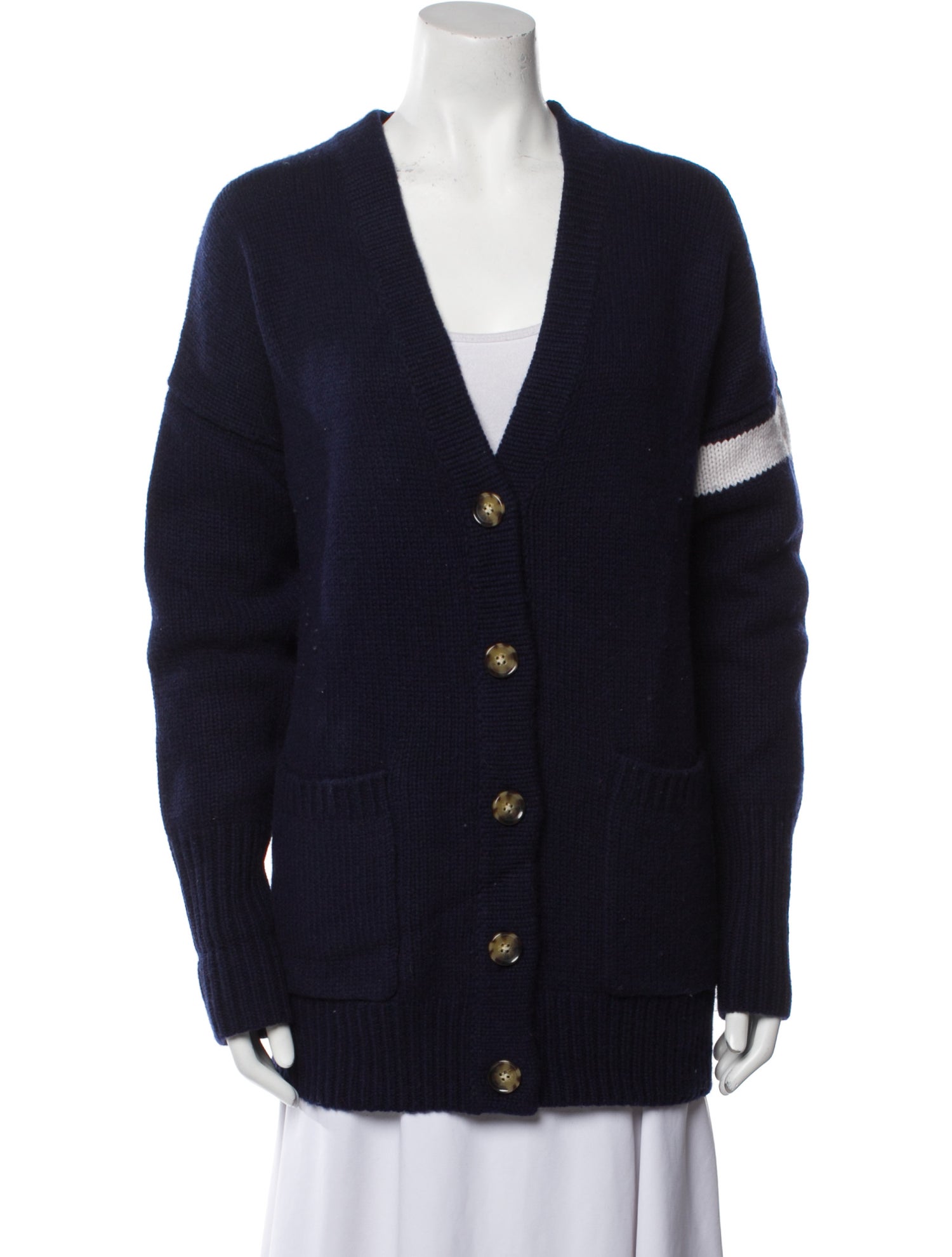 La Ligne Wool Plunge Neckline Sweater