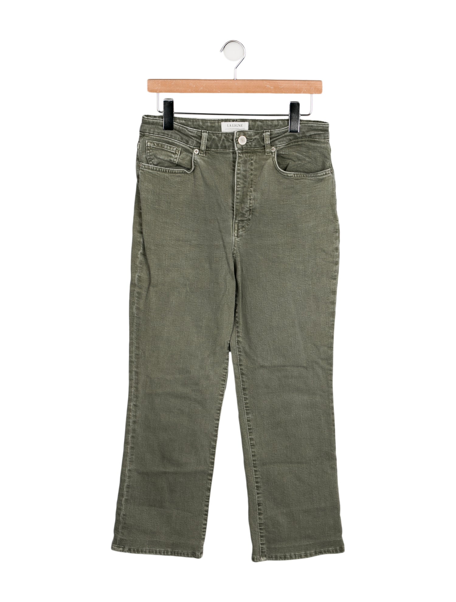 La Ligne High-Rise Straight Leg Jeans