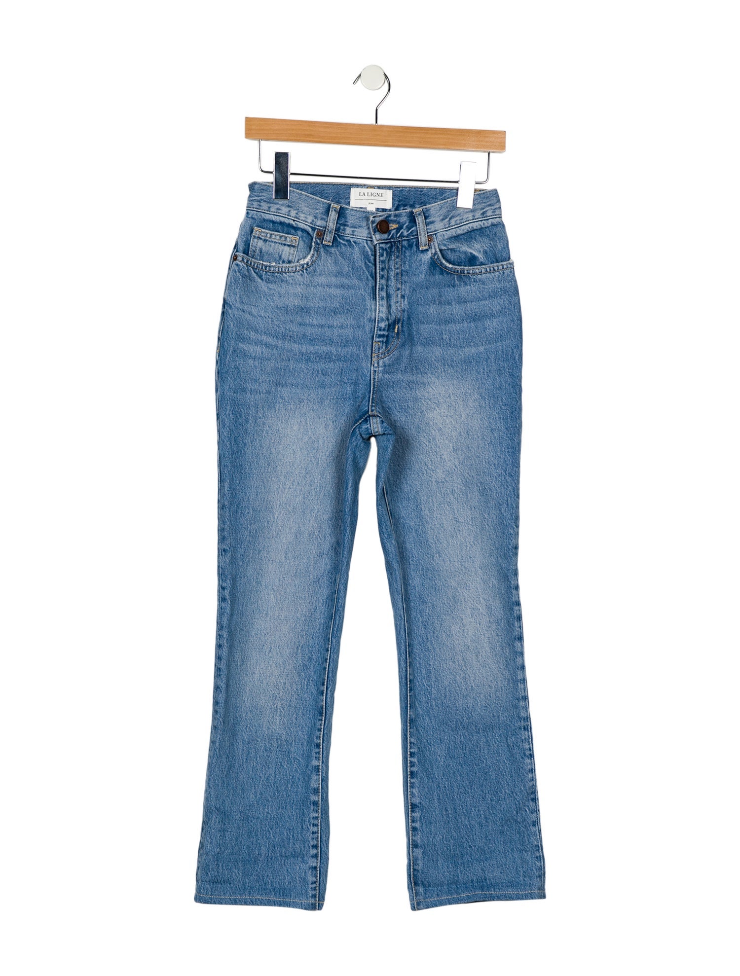 La Ligne High-Rise Straight Leg Jeans