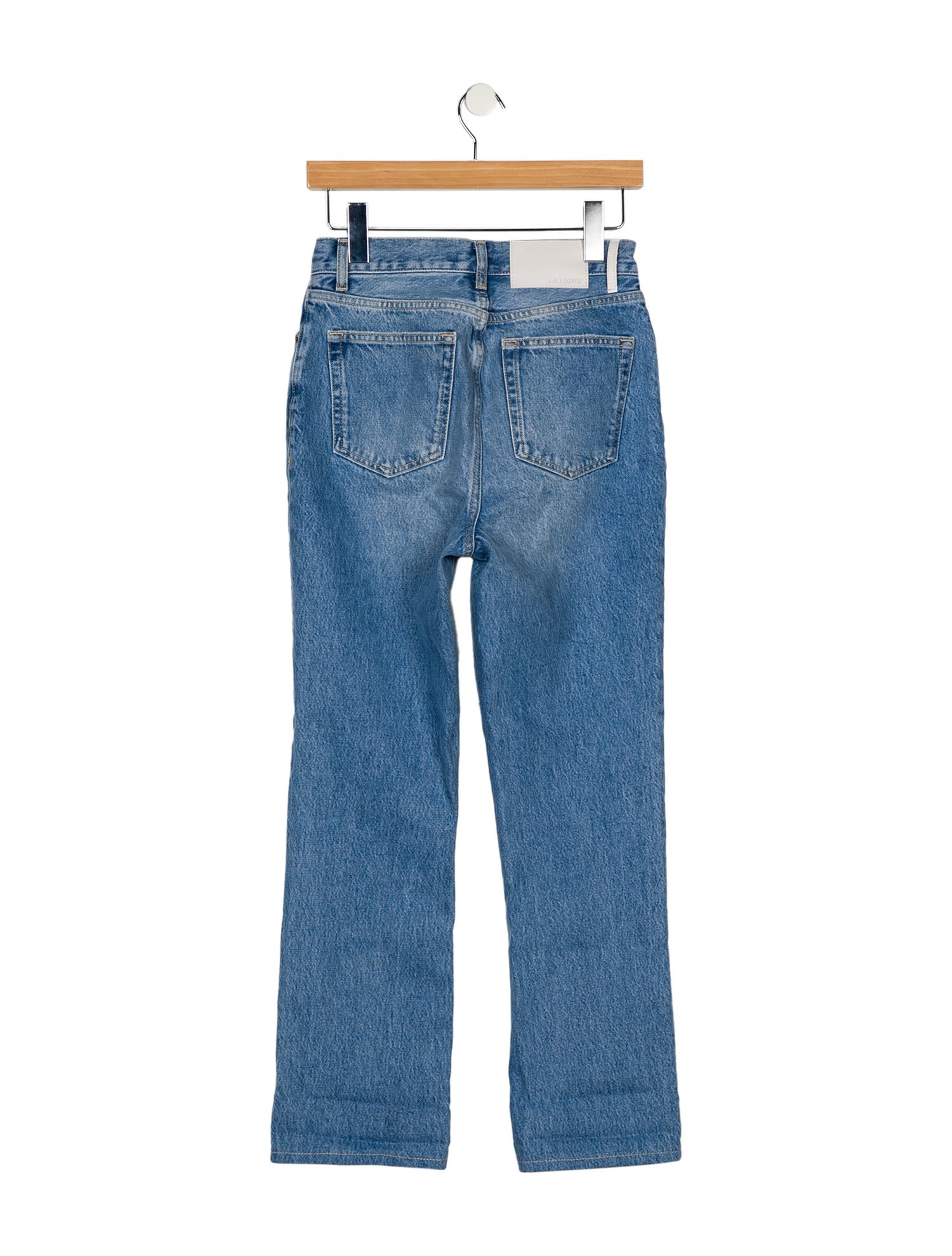 La Ligne High-Rise Straight Leg Jeans