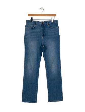 La Ligne High-Rise Straight Leg Jeans