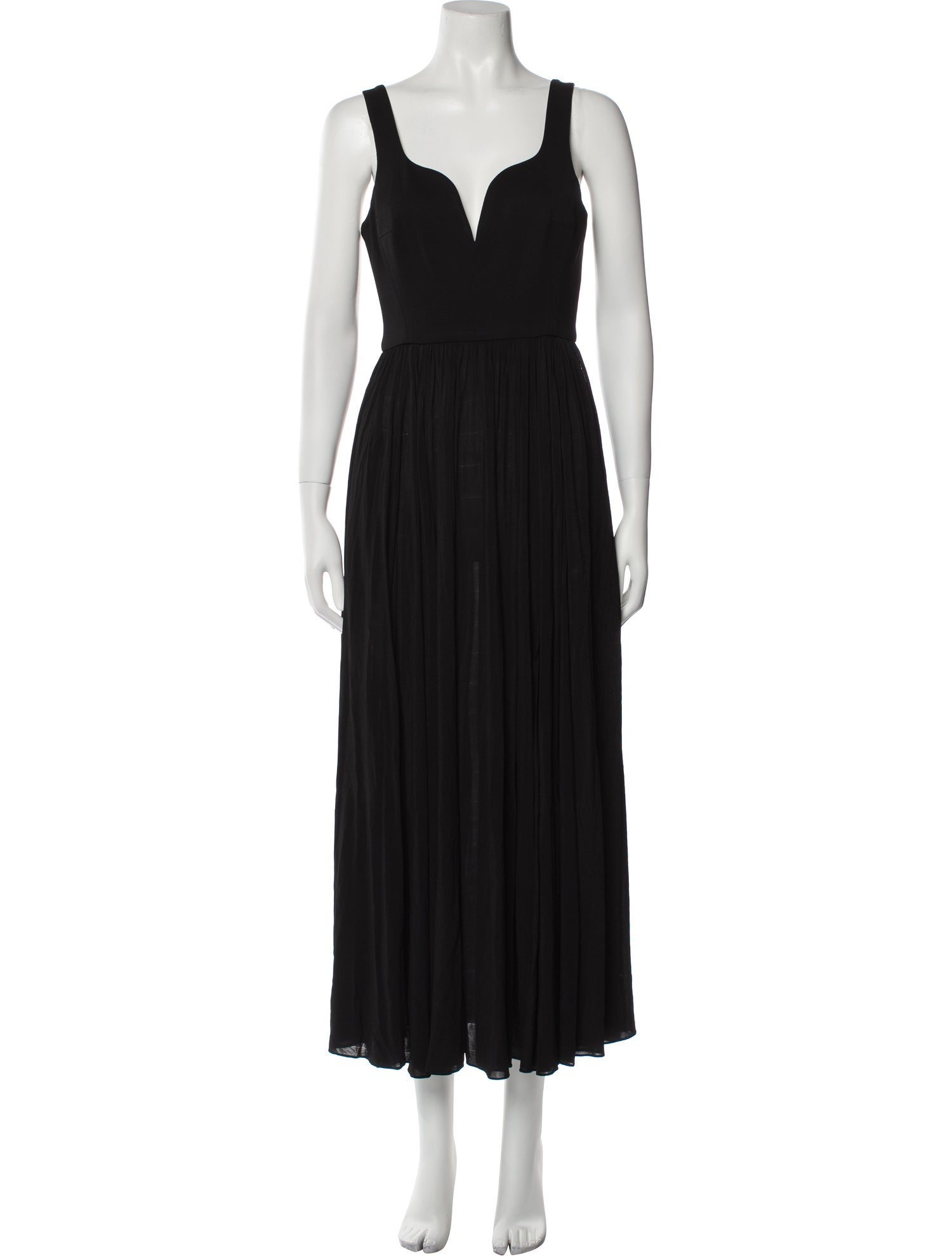 La Ligne V-Neck Long Dress