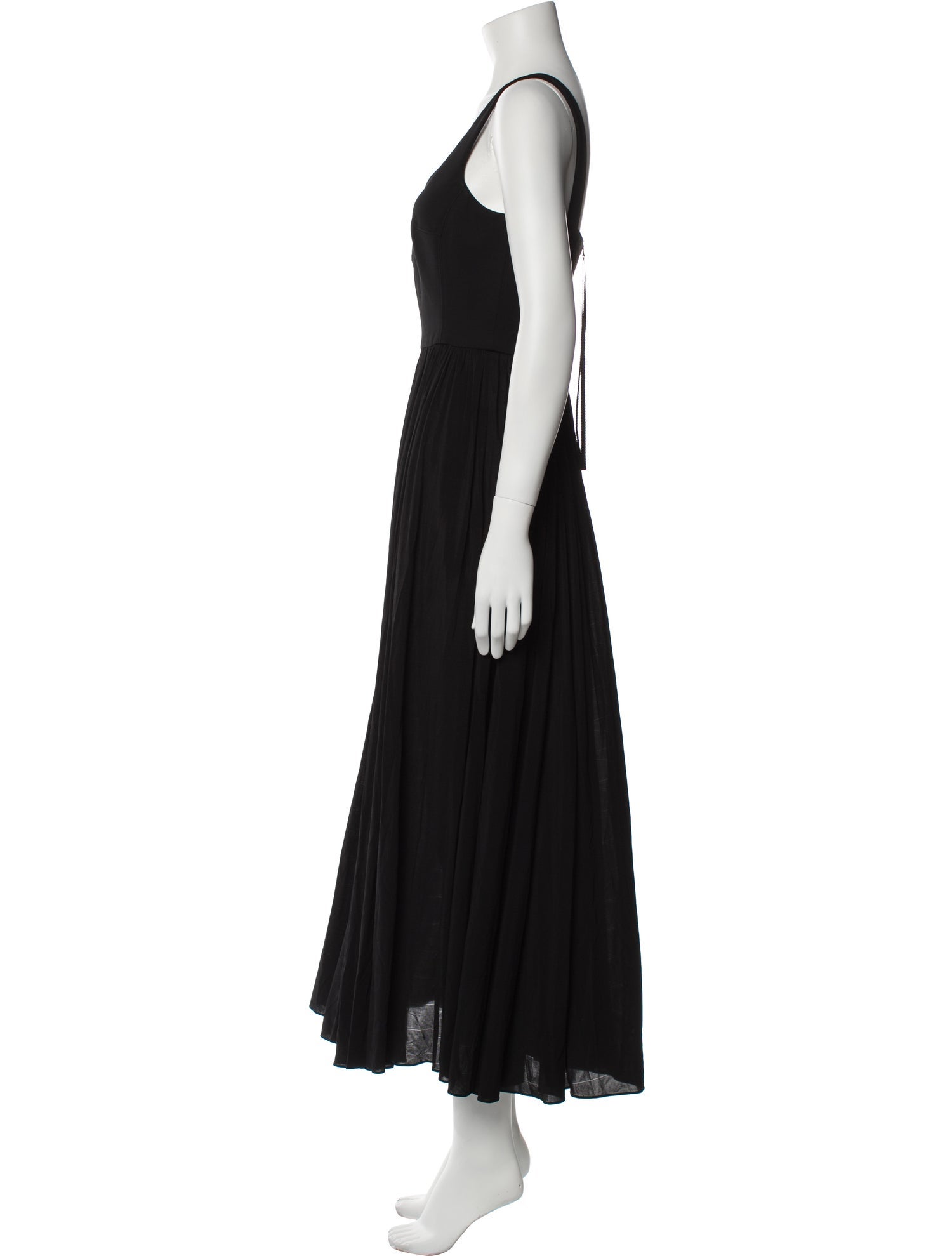 La Ligne V-Neck Long Dress
