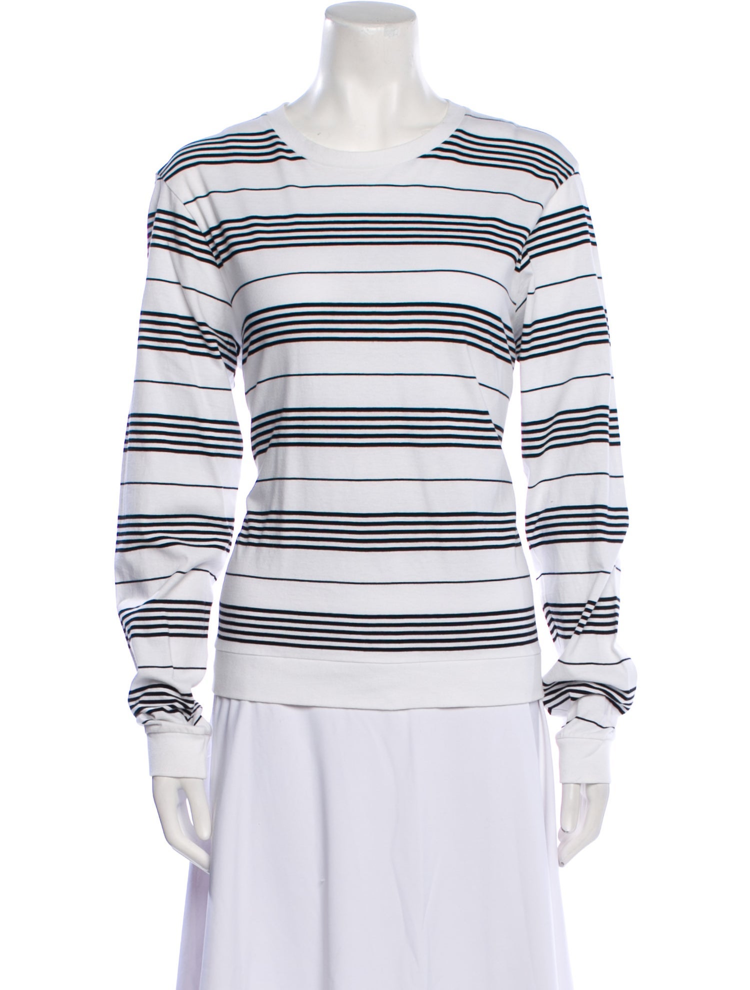 La Ligne Striped Crew Neck Sweatshirt