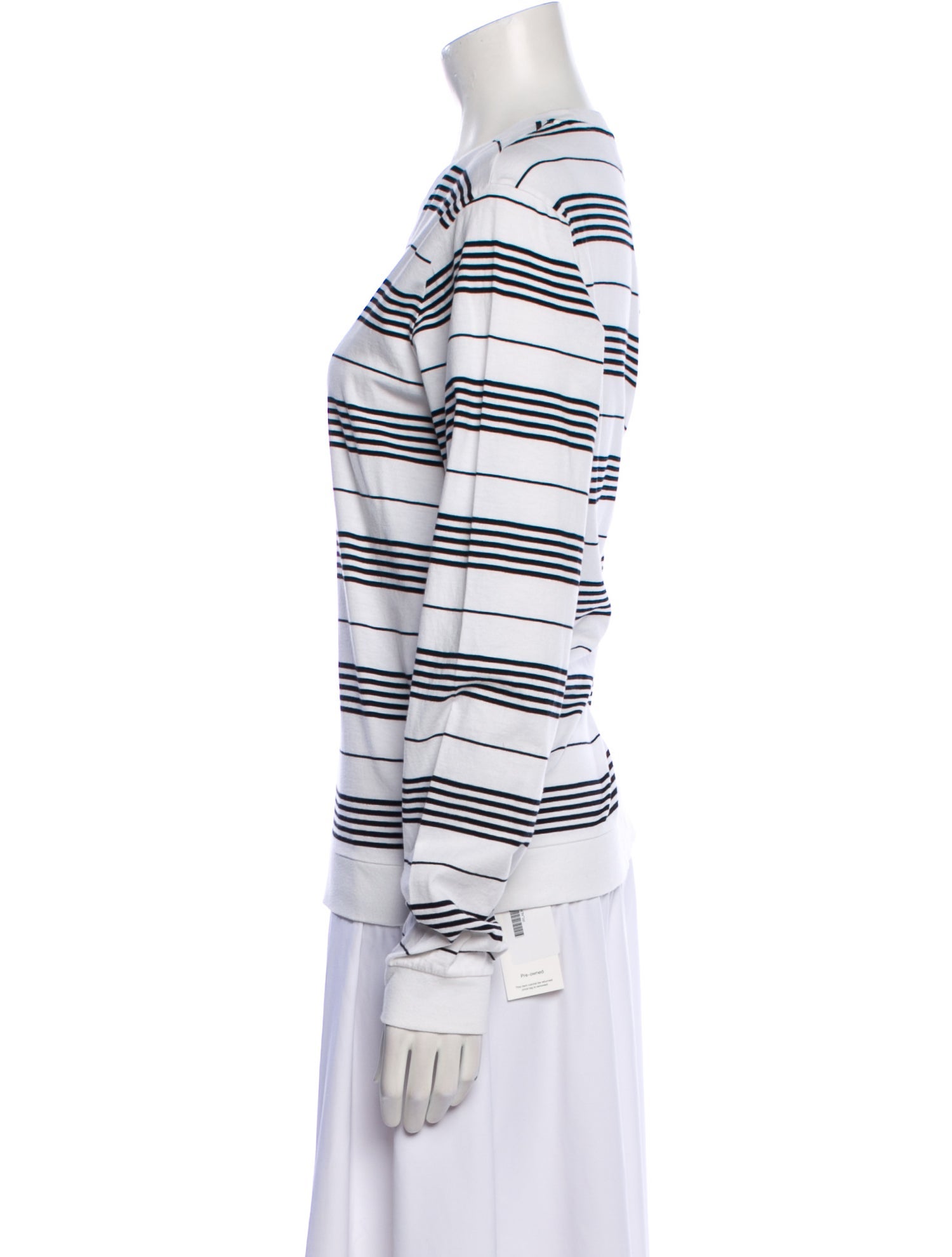 La Ligne Striped Crew Neck Sweatshirt