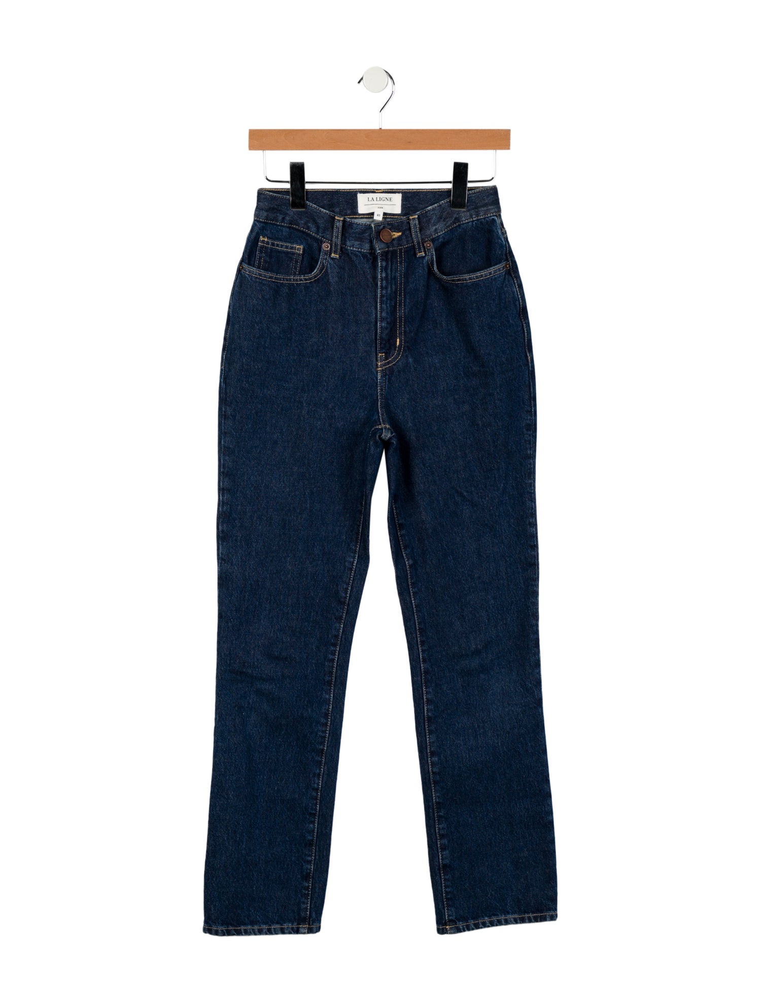 La Ligne High-Rise Straight Leg Jeans