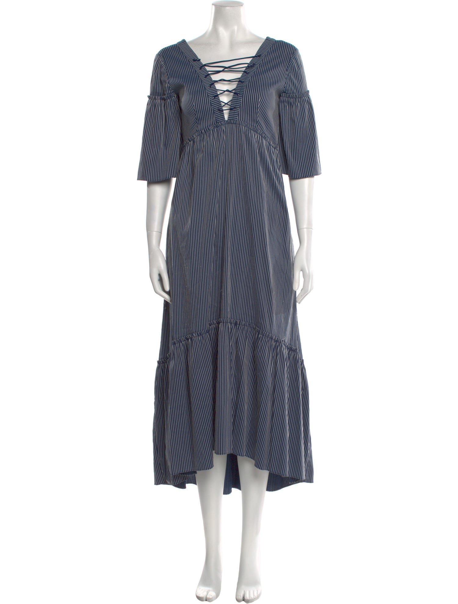 La Ligne Striped Long Dress