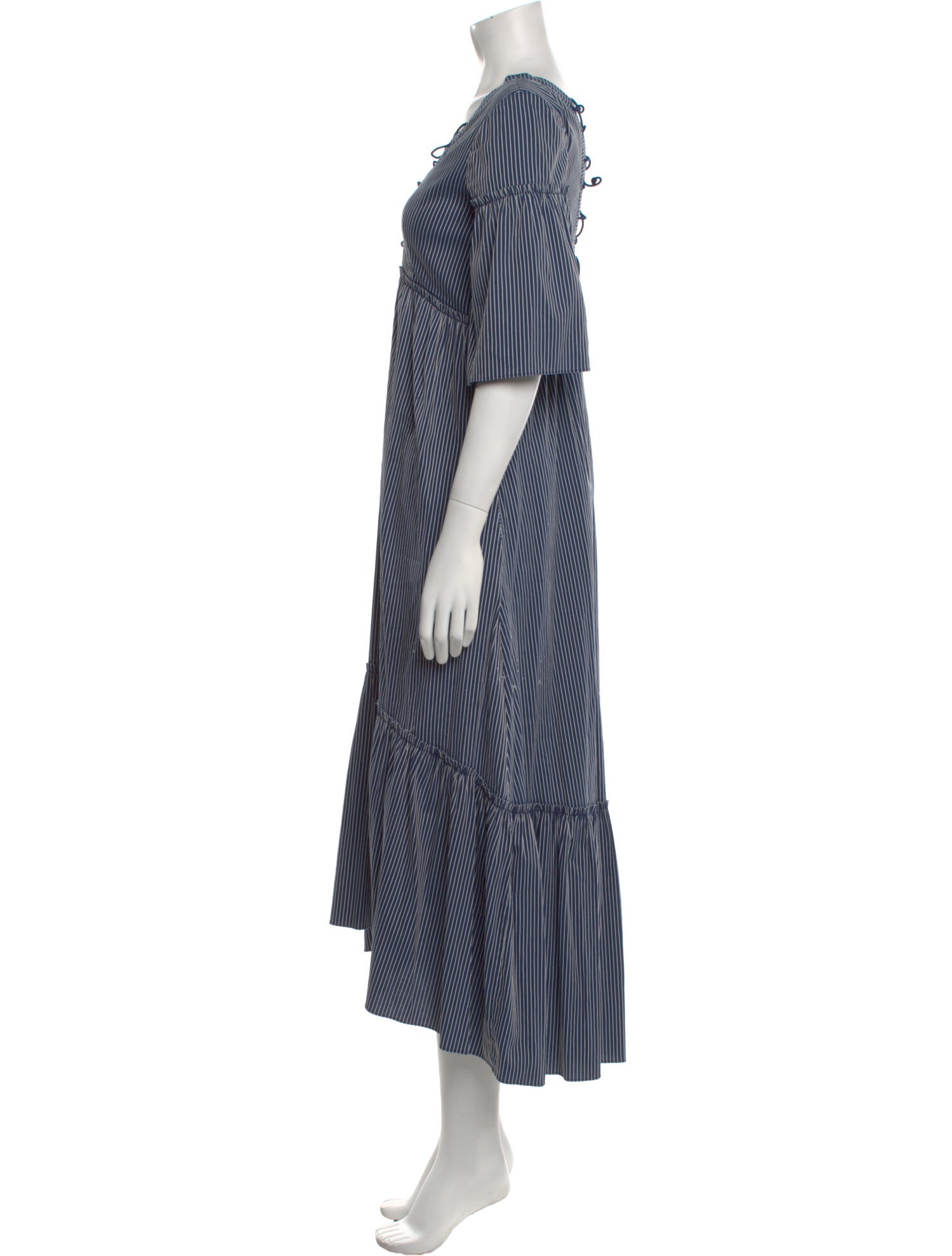 La Ligne Striped Long Dress