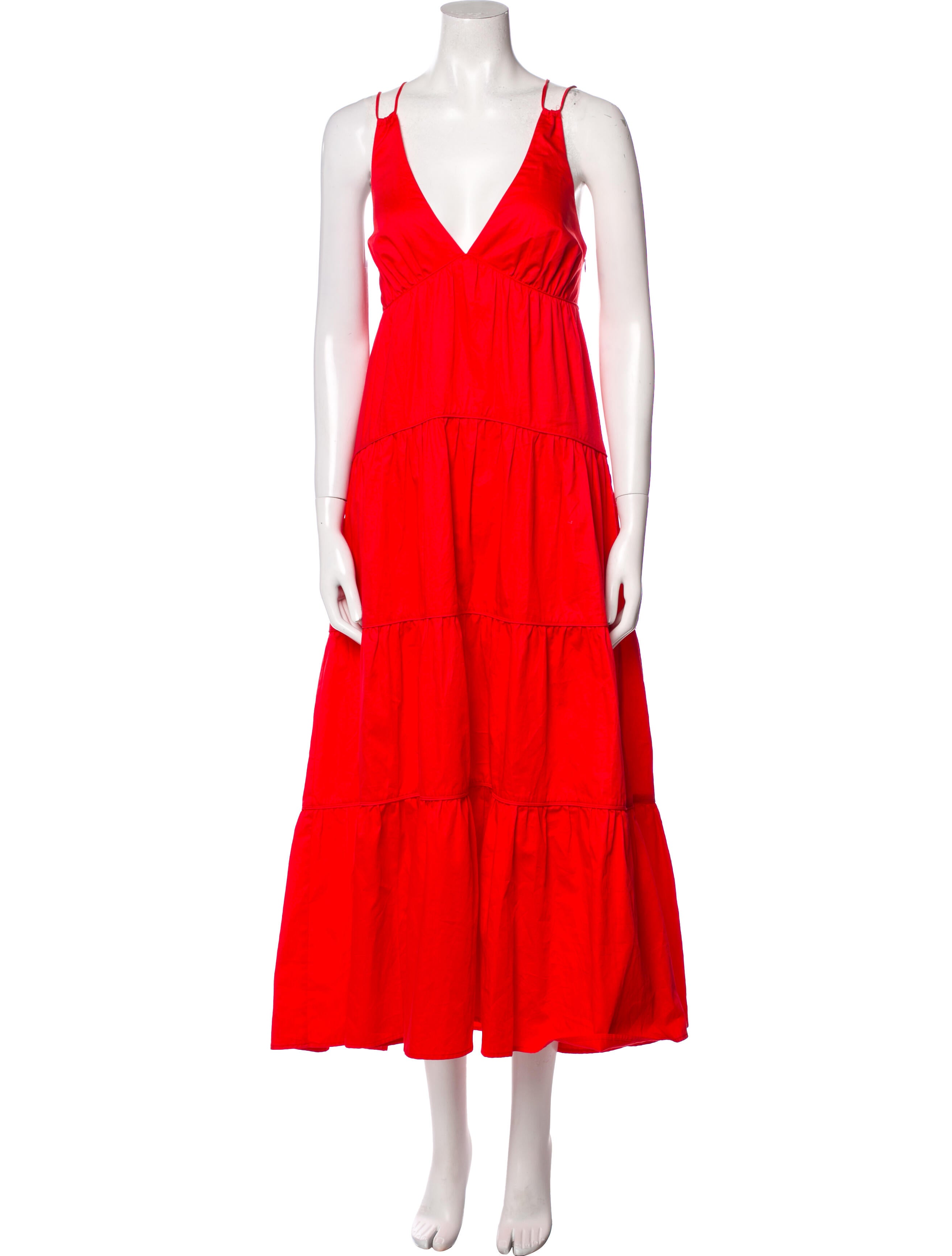 La Ligne V-Neck Long Dress