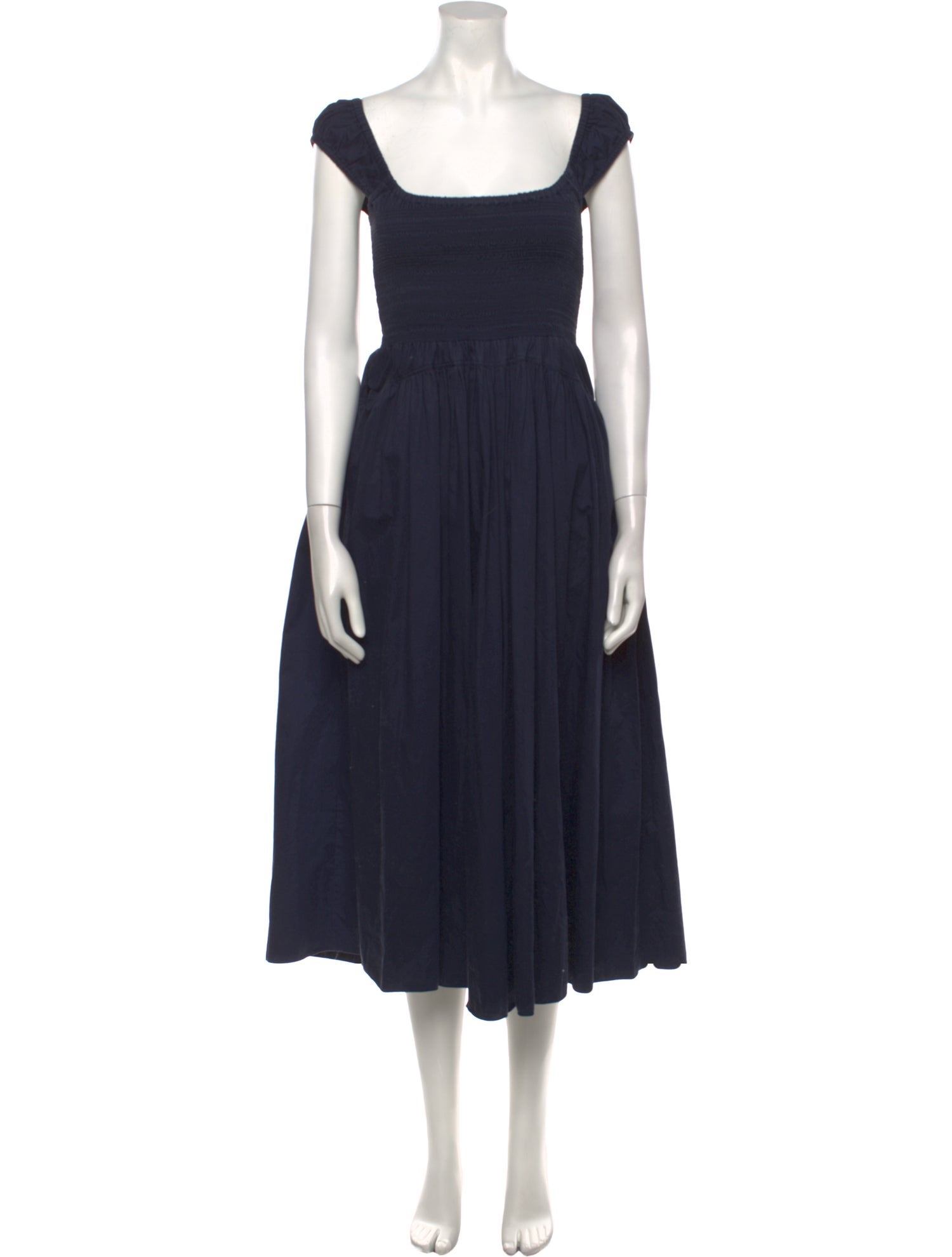 La Ligne Square Neckline Long Dress