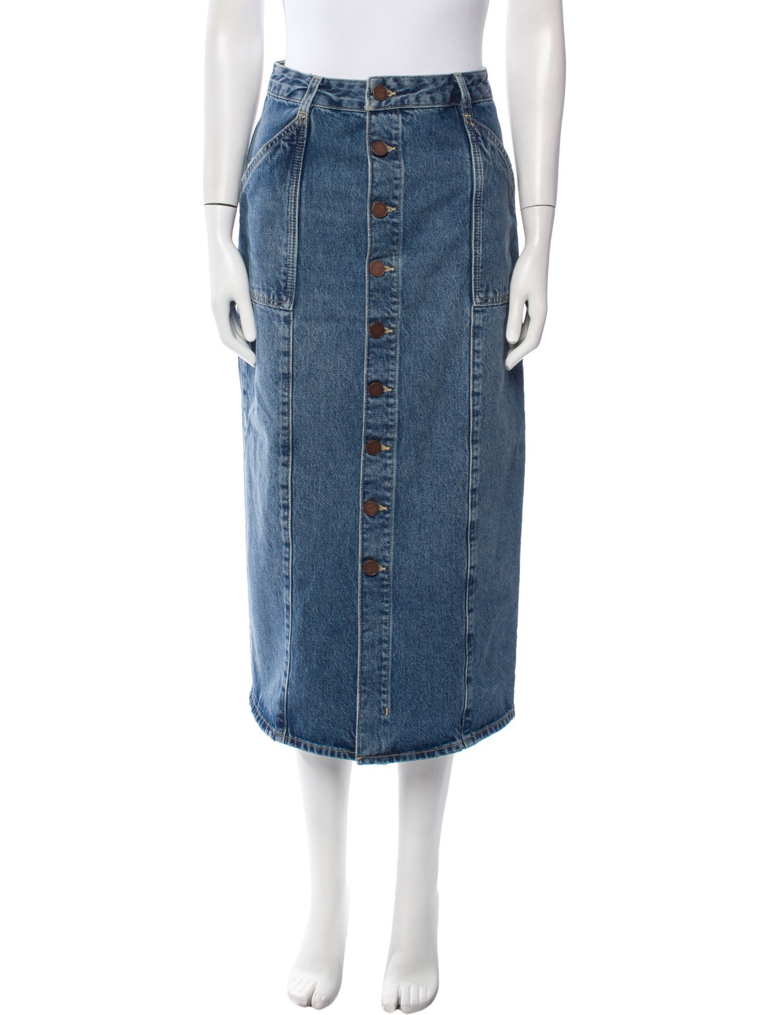 La Ligne Midi Length Skirt