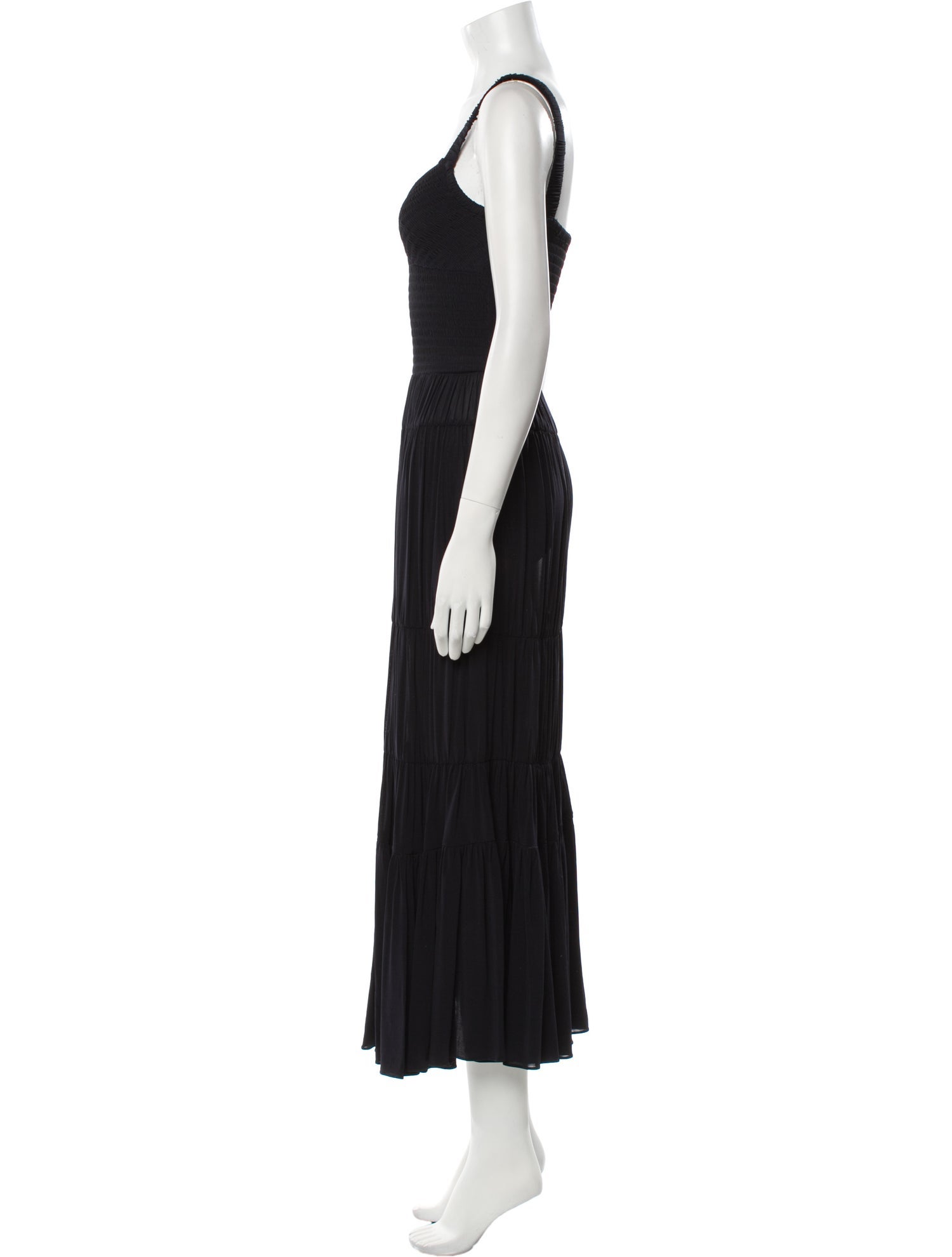 La Ligne V-Neck Long Dress