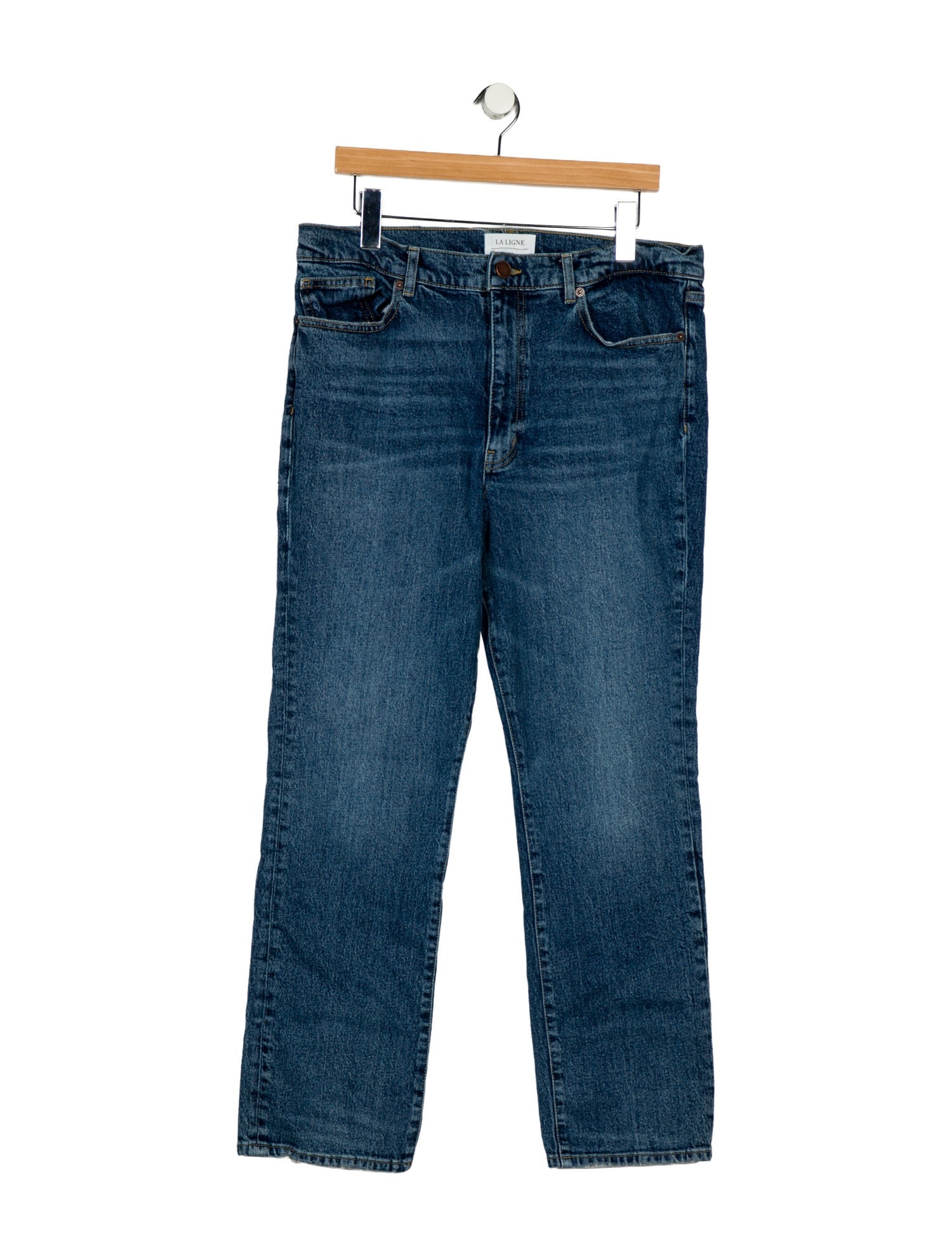 La Ligne High-Rise Straight Leg Jeans