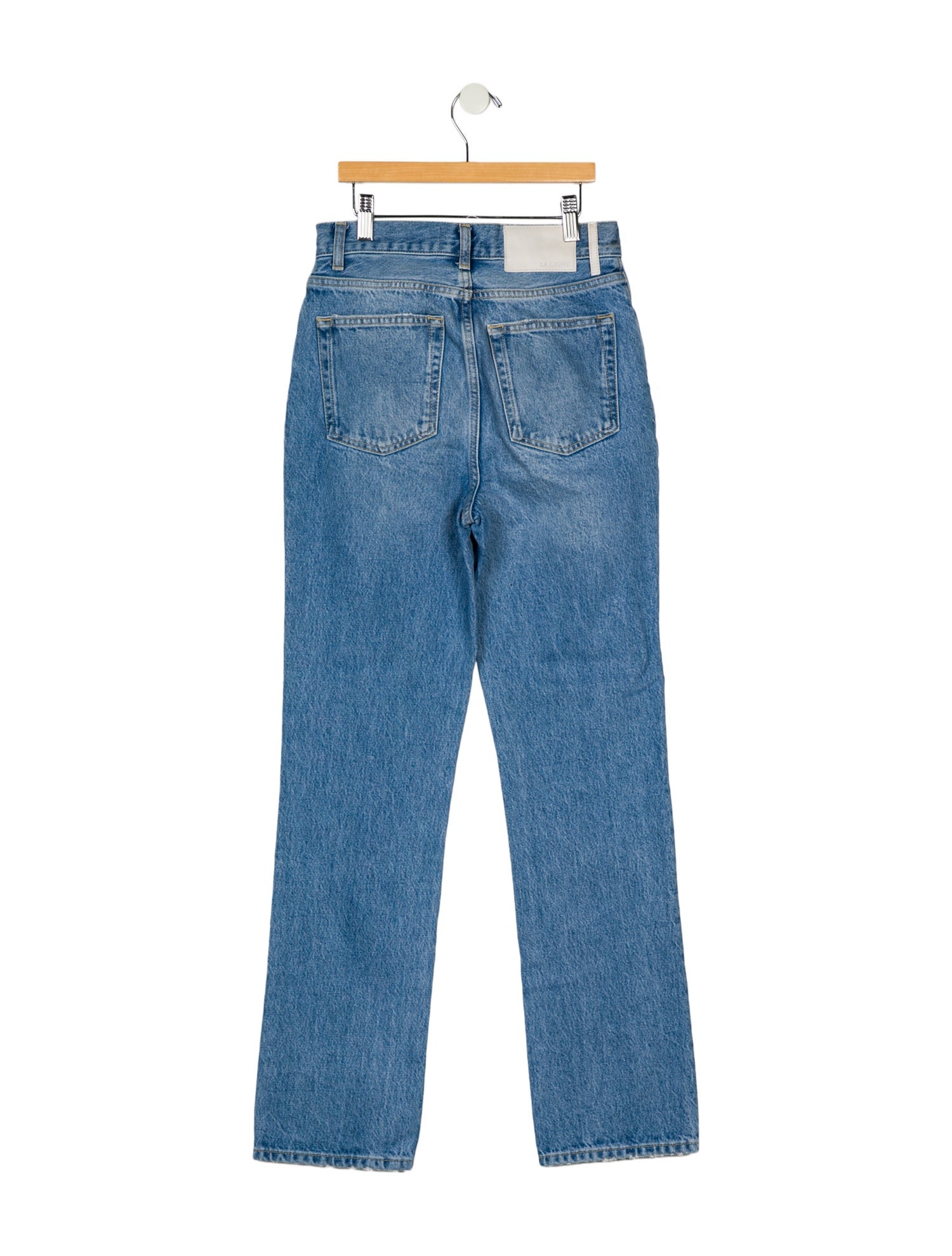 La Ligne Mid-Rise Straight Leg Jeans