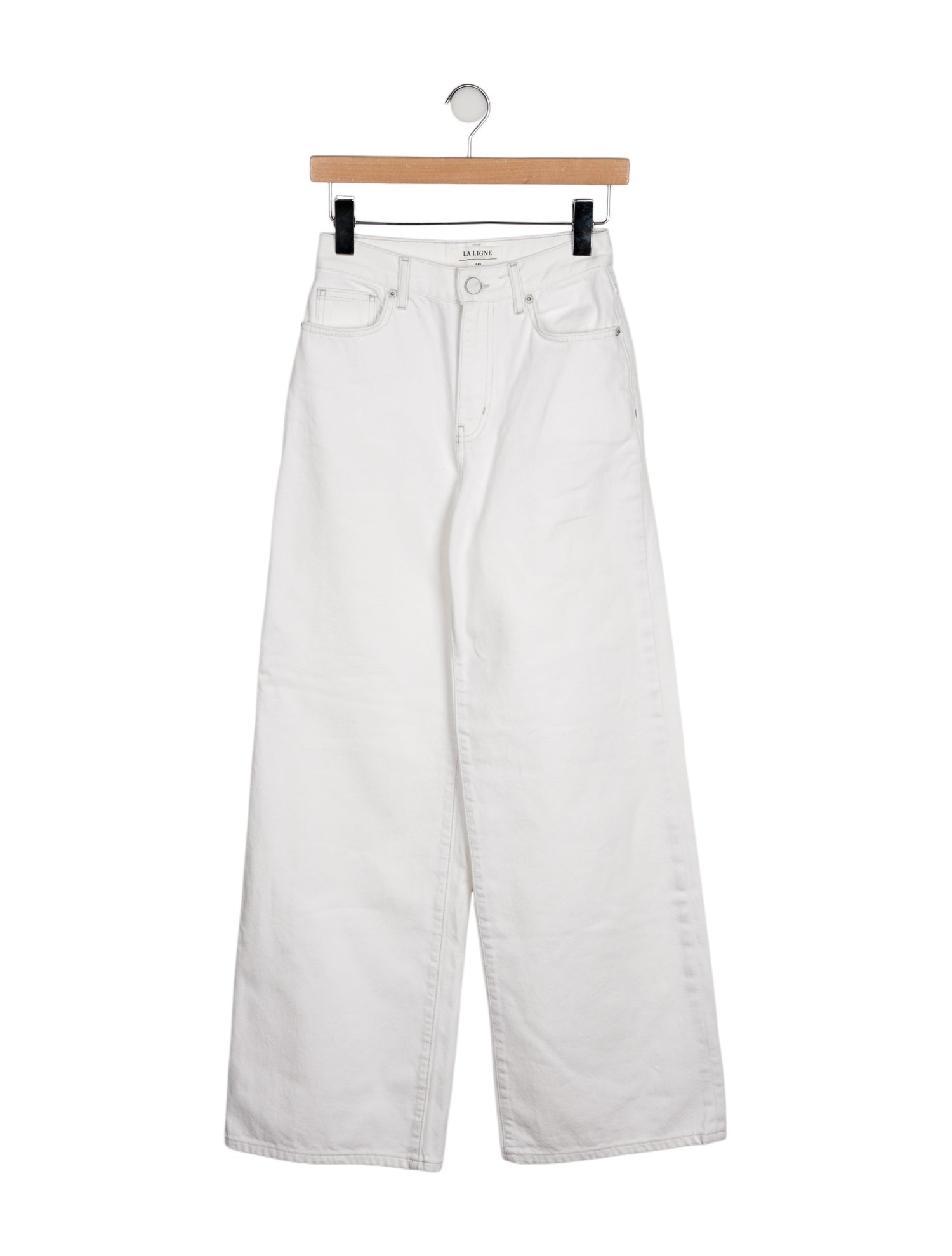 La Ligne Mid-Rise Wide Leg Jeans