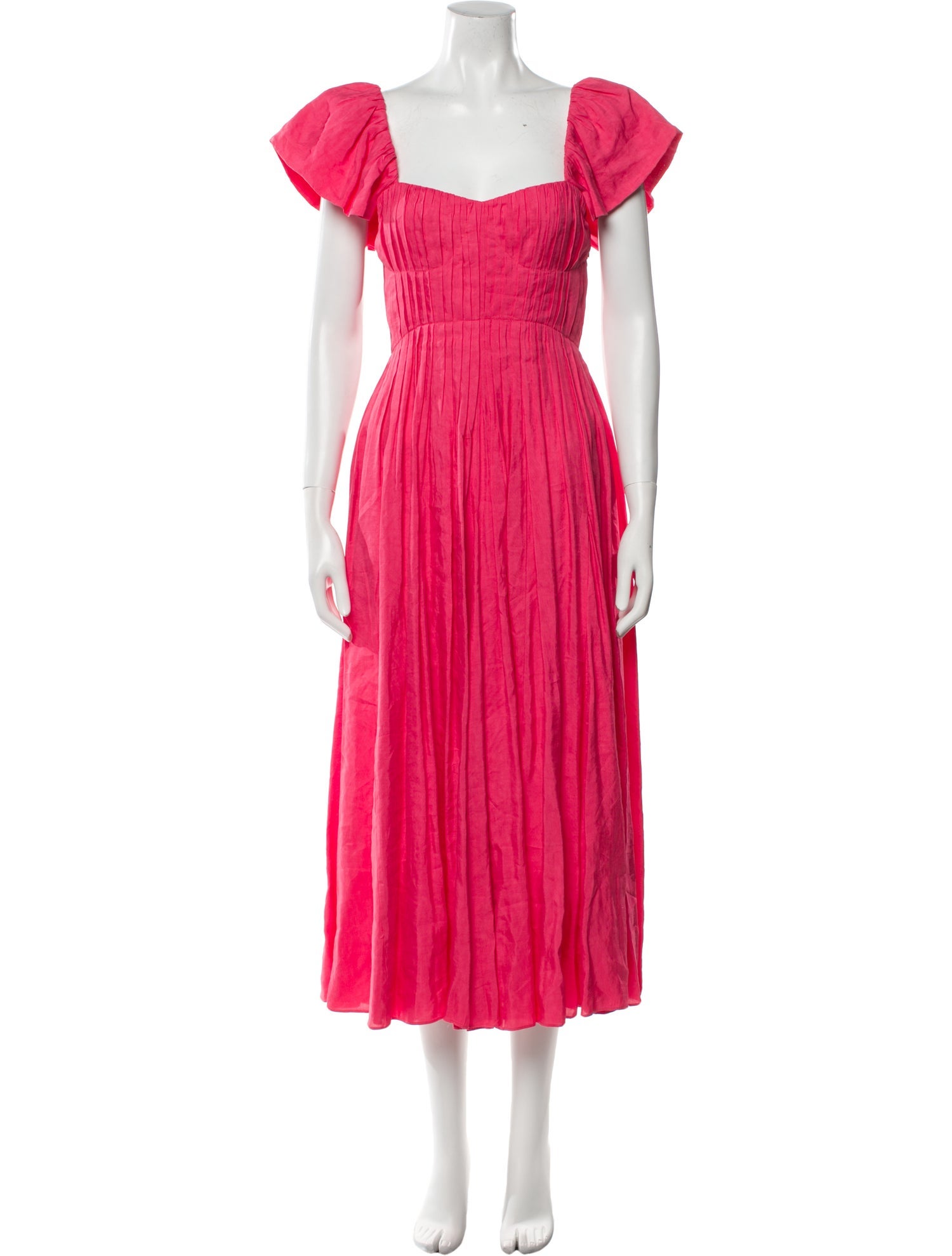 La Ligne Square Neckline Long Dress