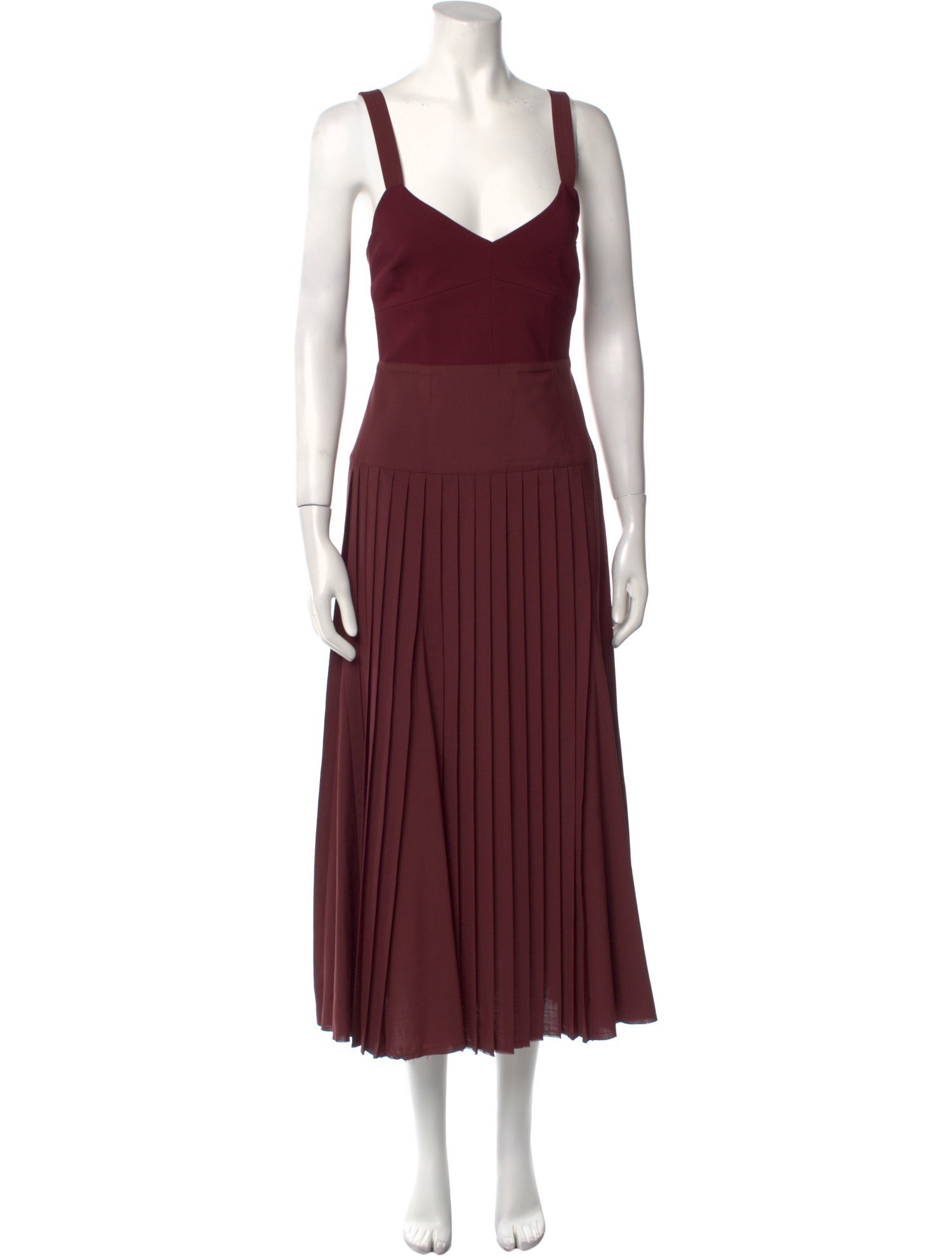 La Ligne V-Neck Long Dress
