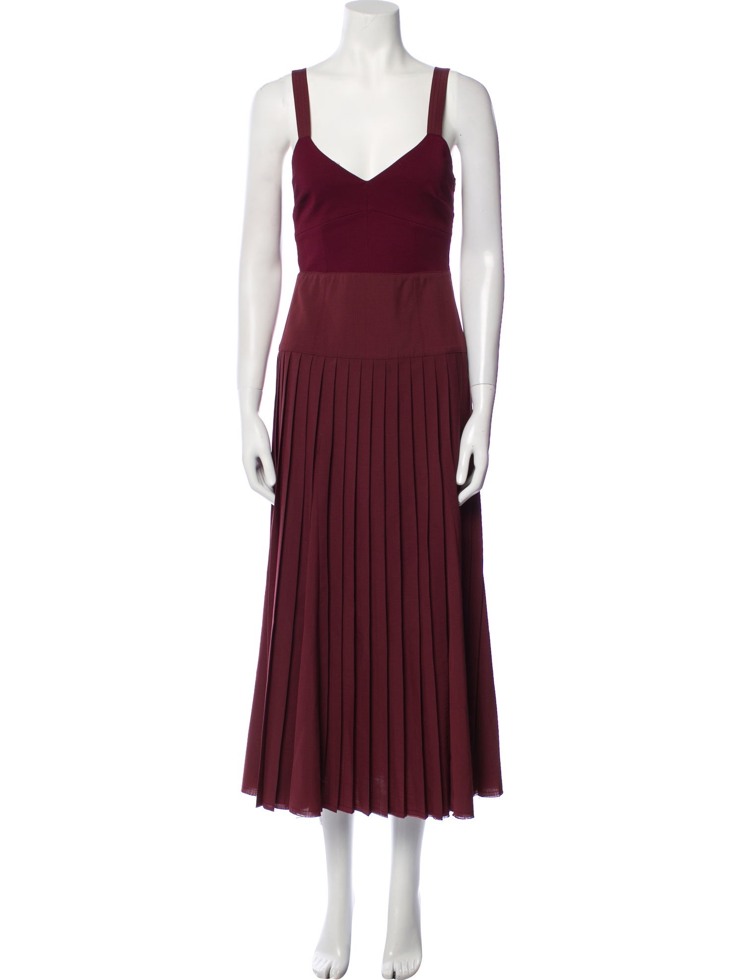 La Ligne V-Neck Long Dress