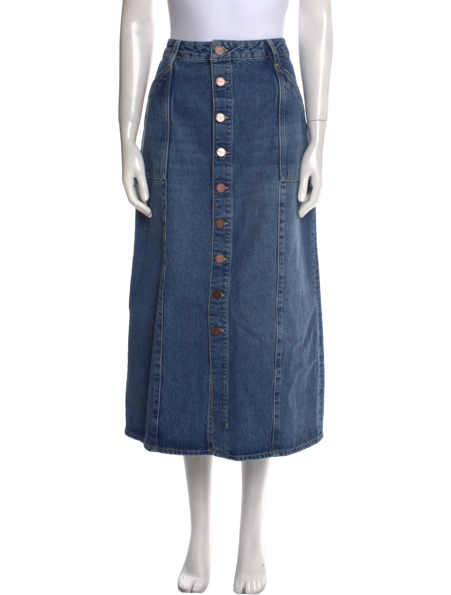 La Ligne Midi Length Skirt