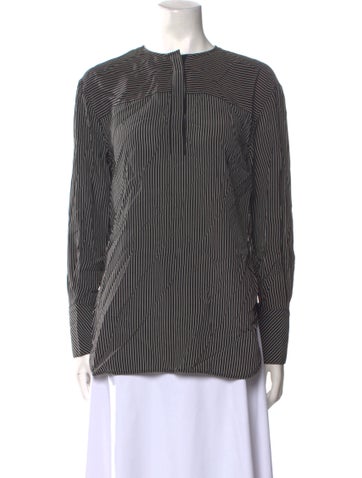 La Ligne Tops Silk Striped Blouse XS