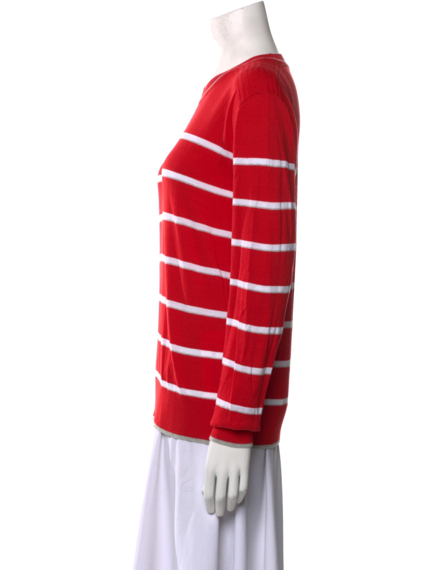 La Ligne Striped Crew Neck Sweatshirt