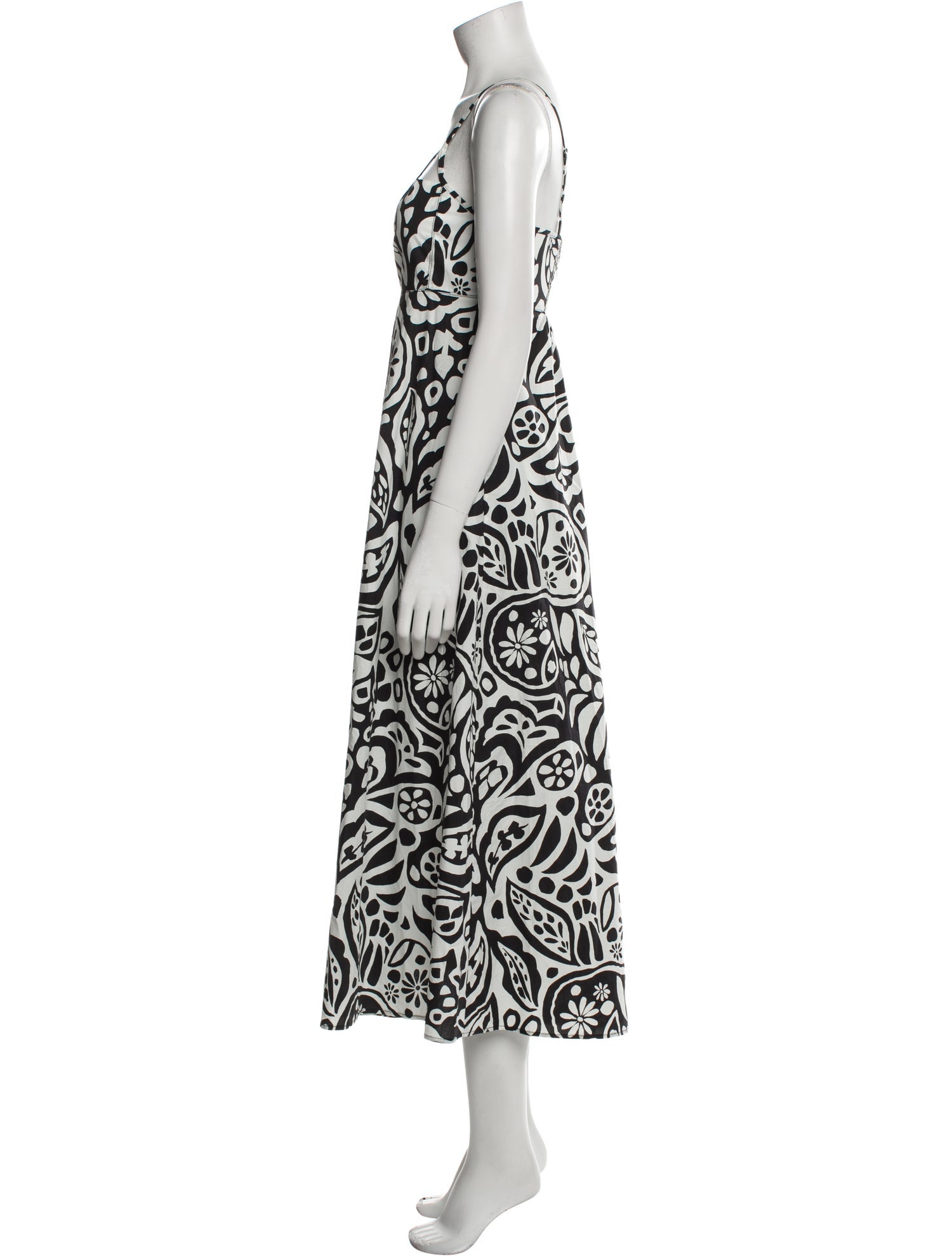 La Ligne Printed Long Dress