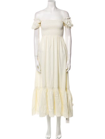 La Ligne Off-The-Shoulder Long Dress