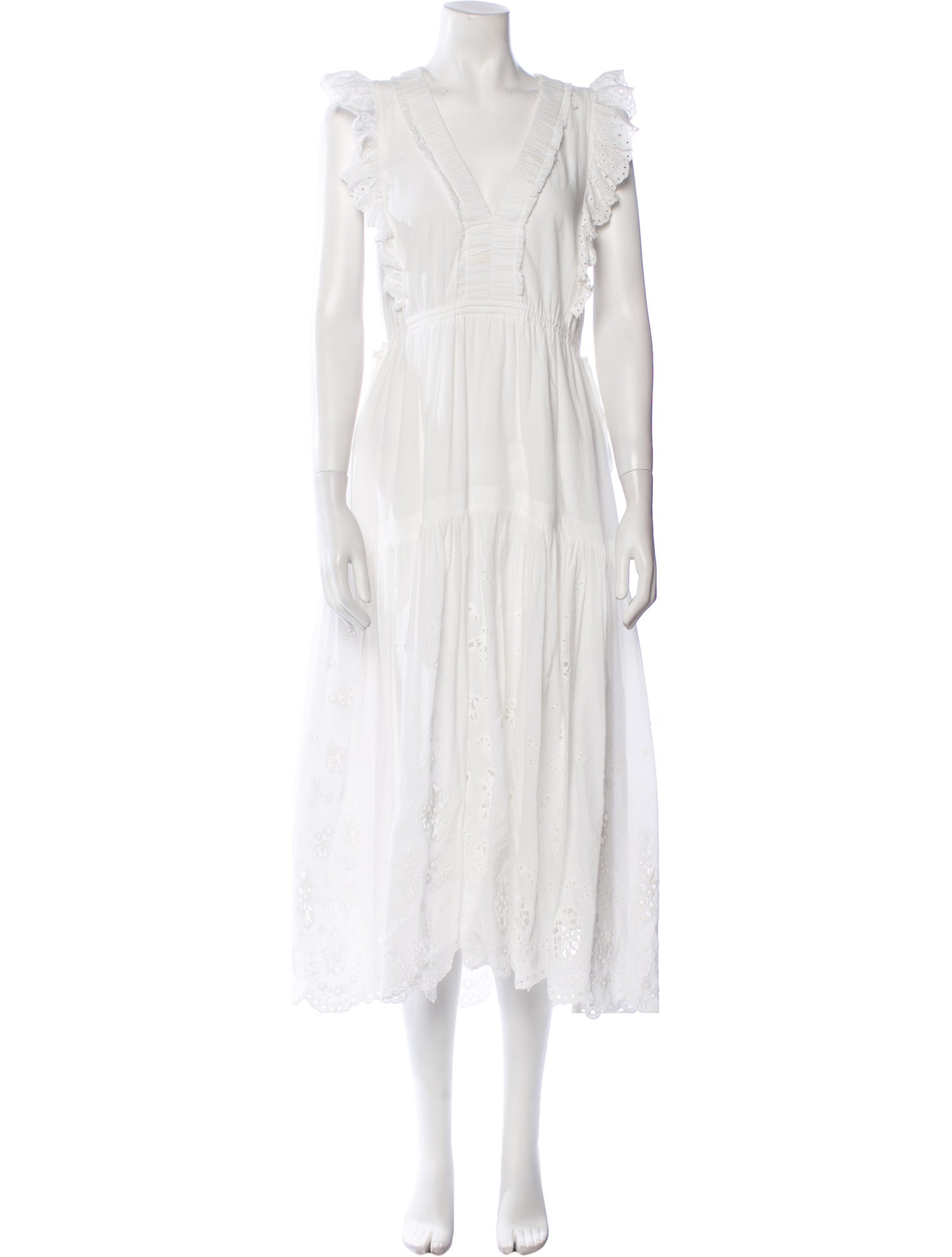 La Ligne V-Neck Long Dress