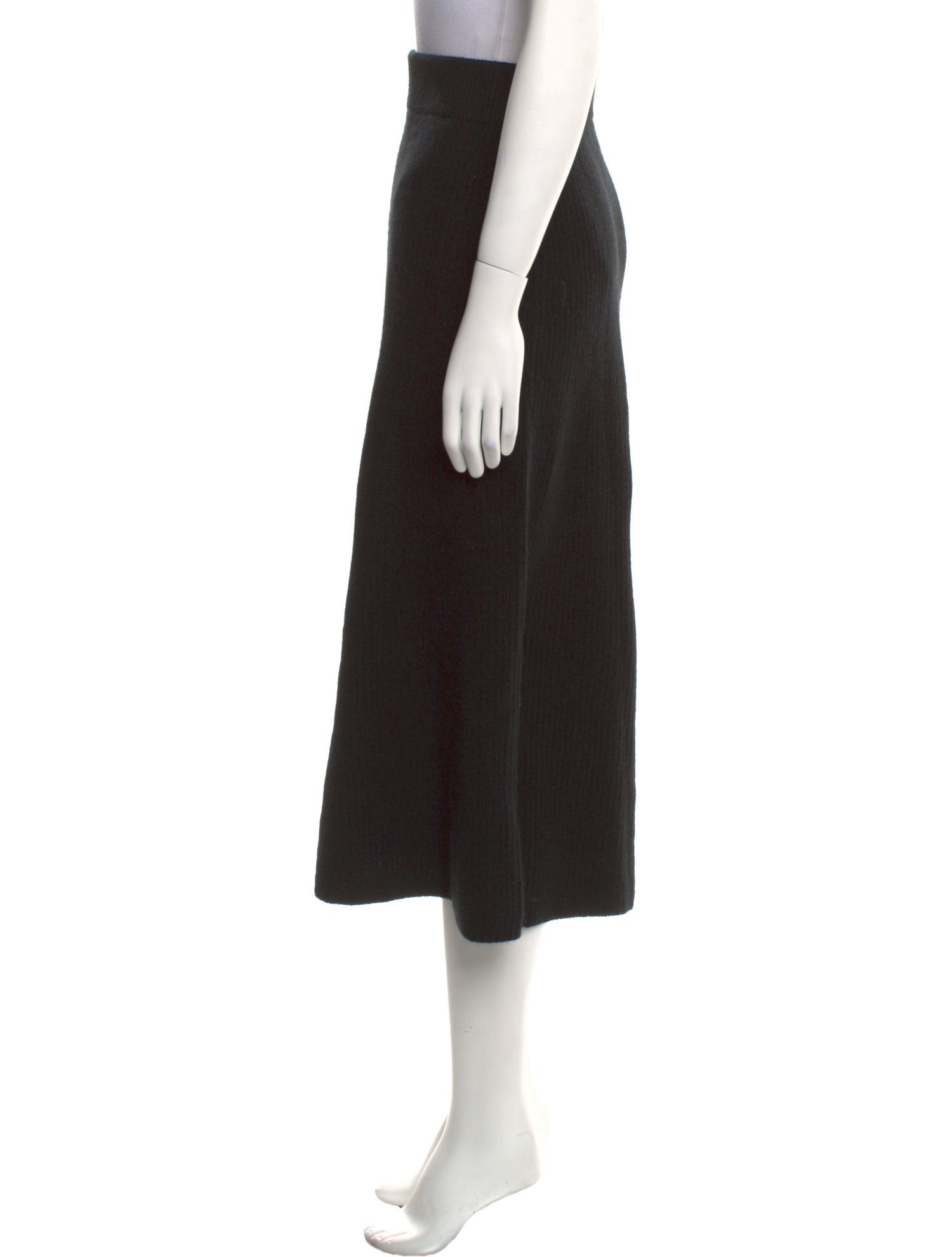 La Ligne Cashmere Midi Length Skirt