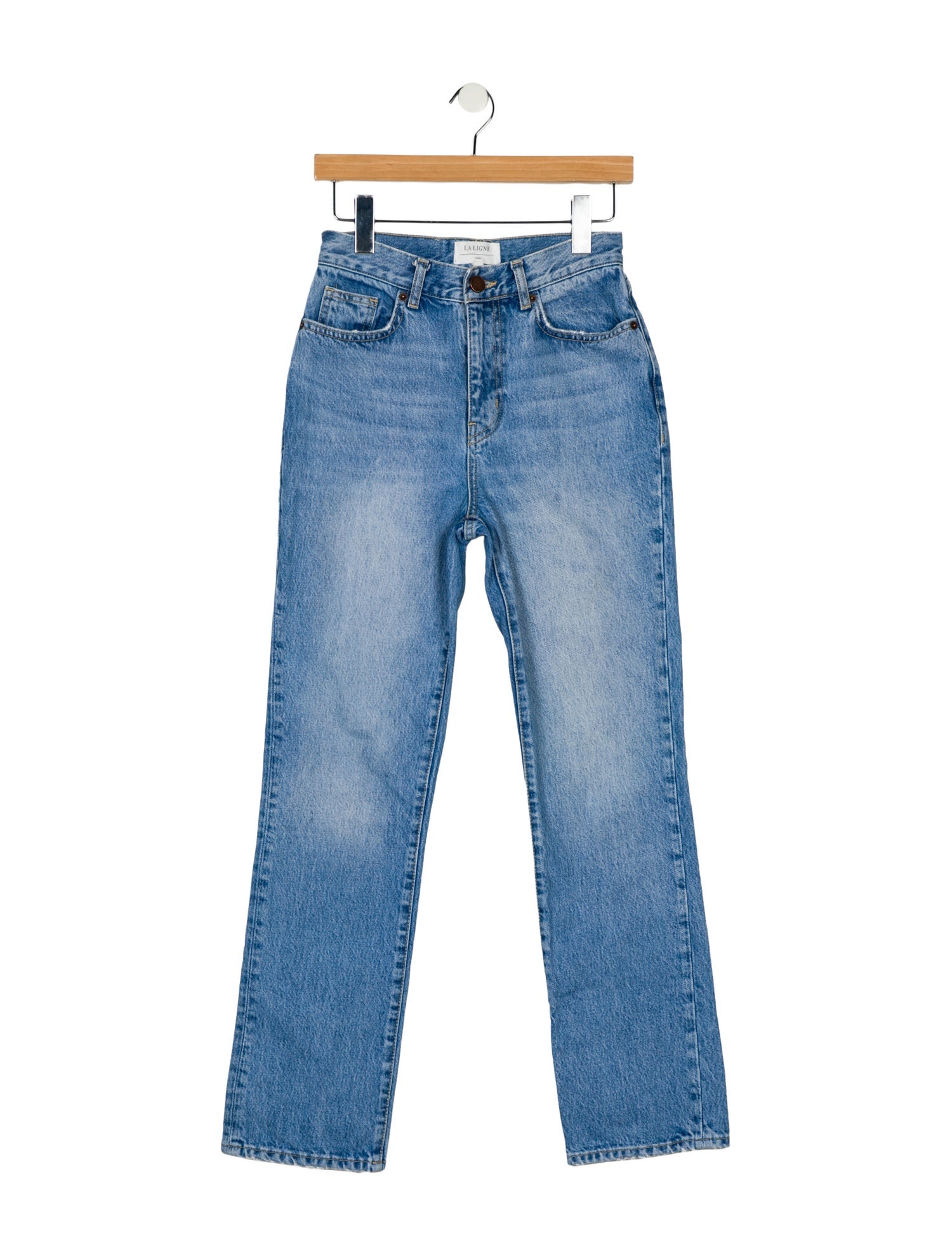 La Ligne High-Rise Straight Leg Jeans