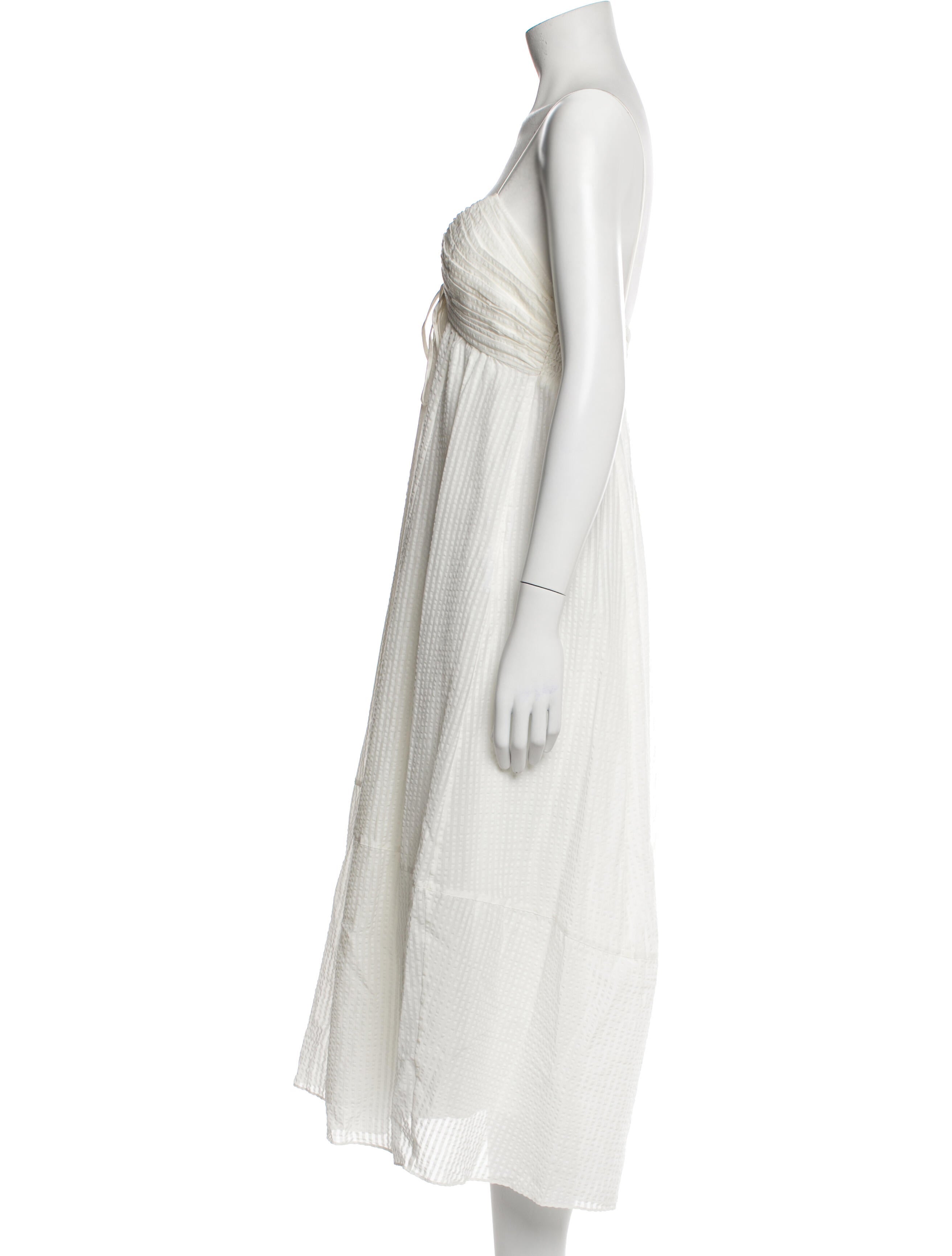 La Ligne V-Neck Long Dress