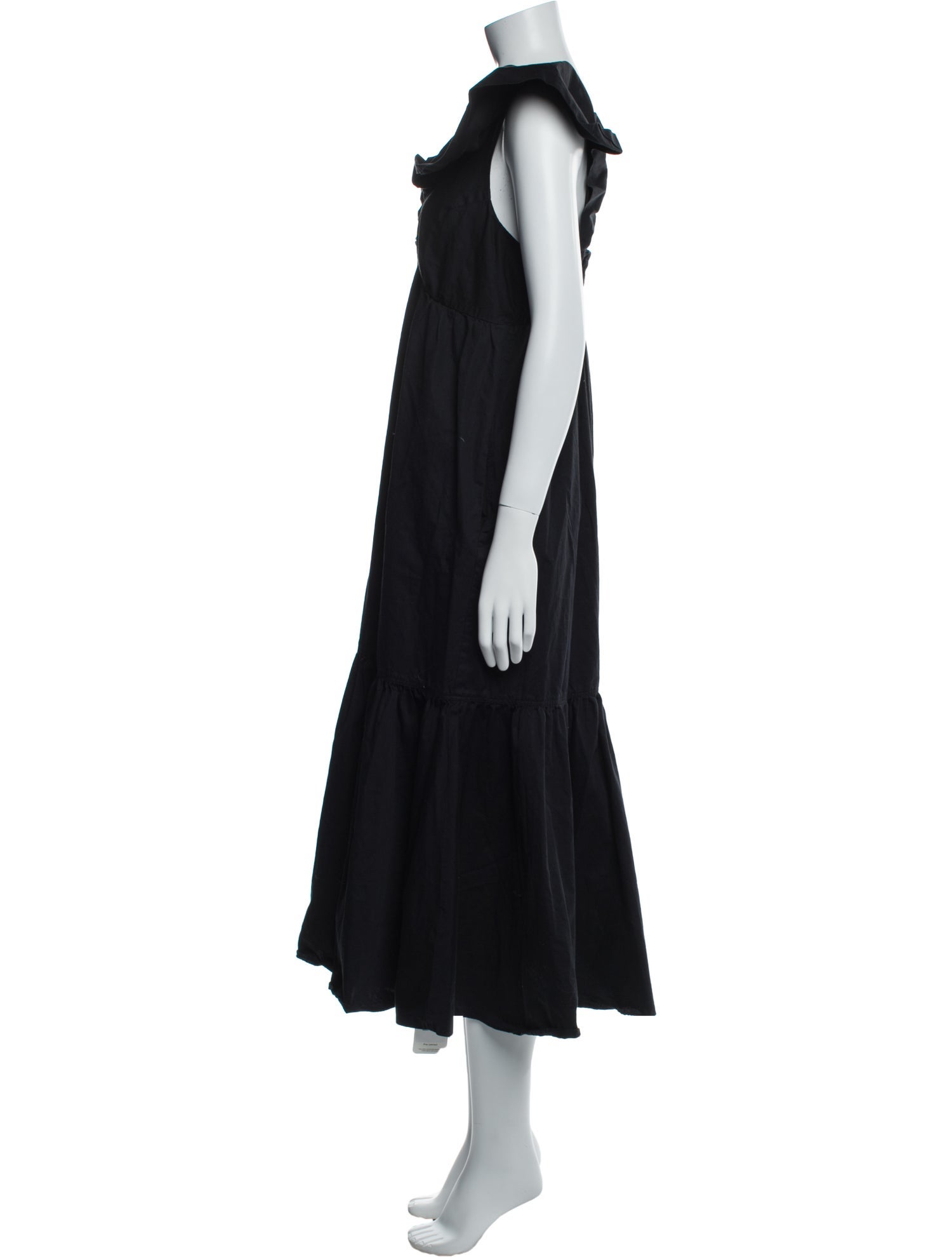 La Ligne V-Neck Midi Length Dress