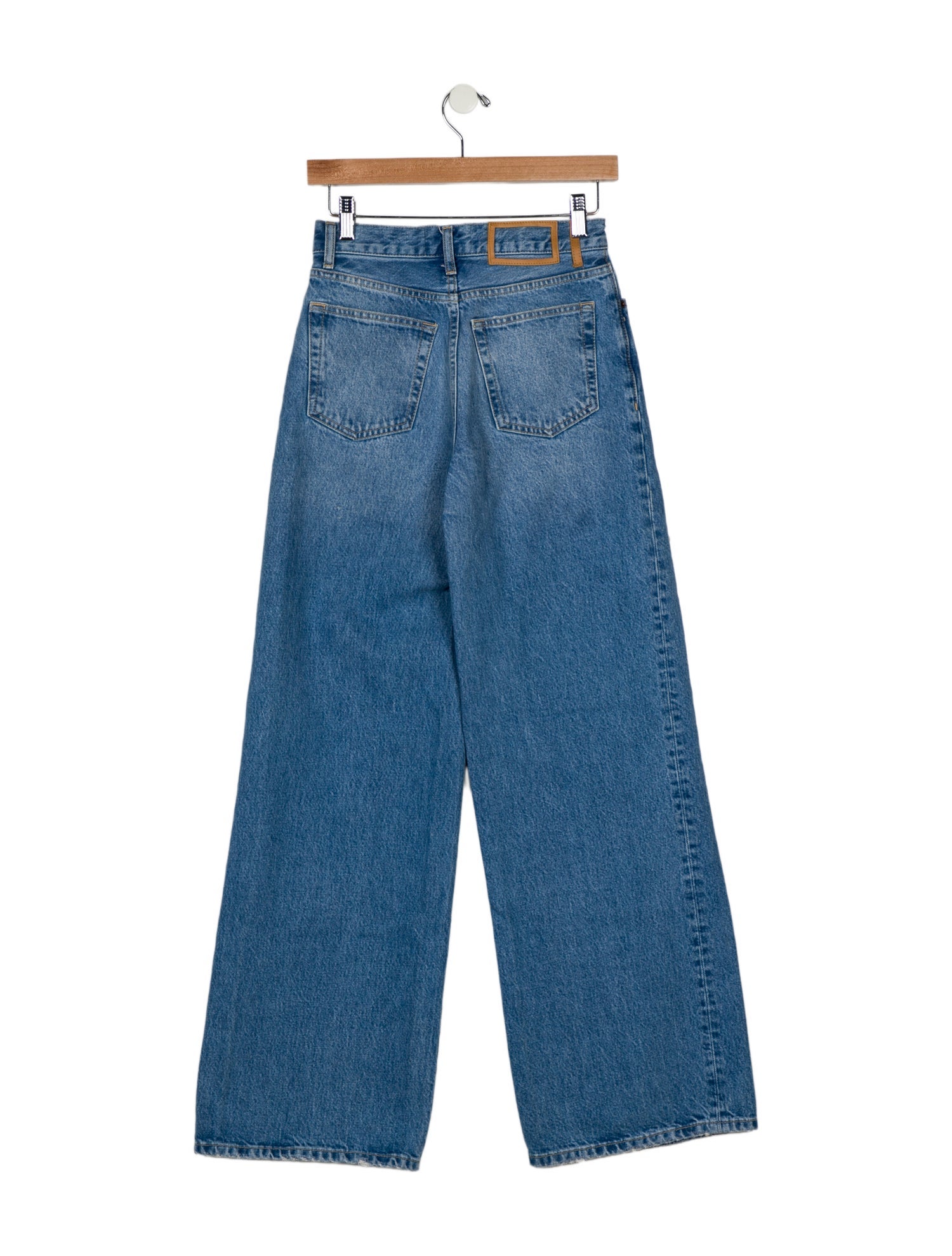 La Ligne Mid-Rise Wide Leg Jeans