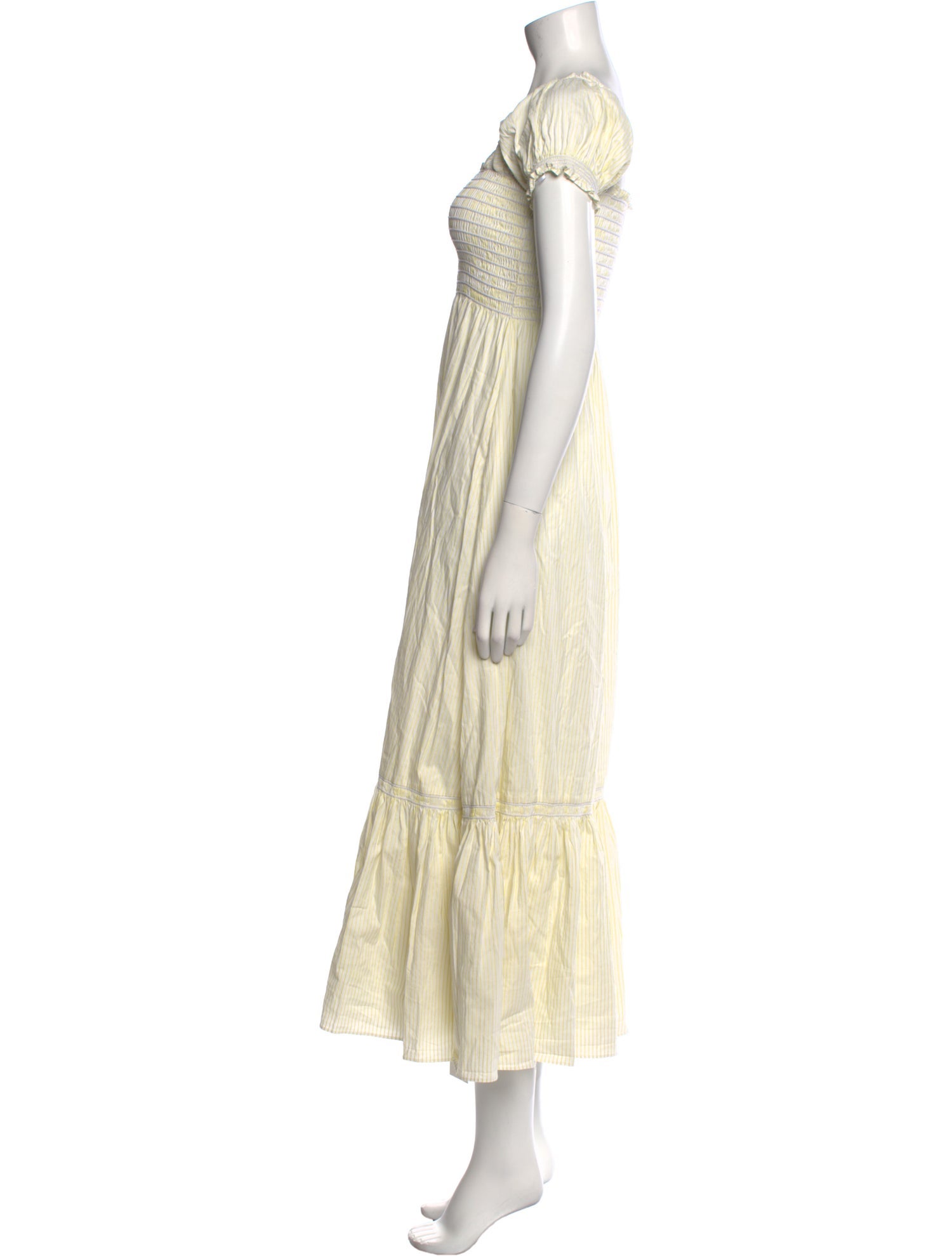 La Ligne Square Neckline Long Dress