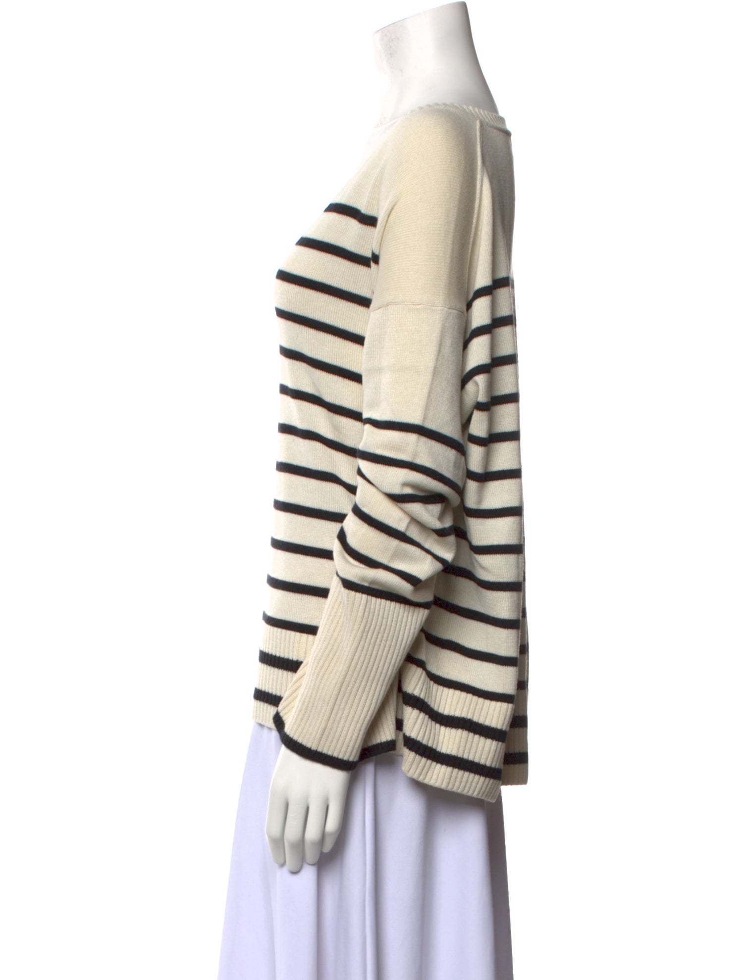 La Ligne Silk Striped Sweater